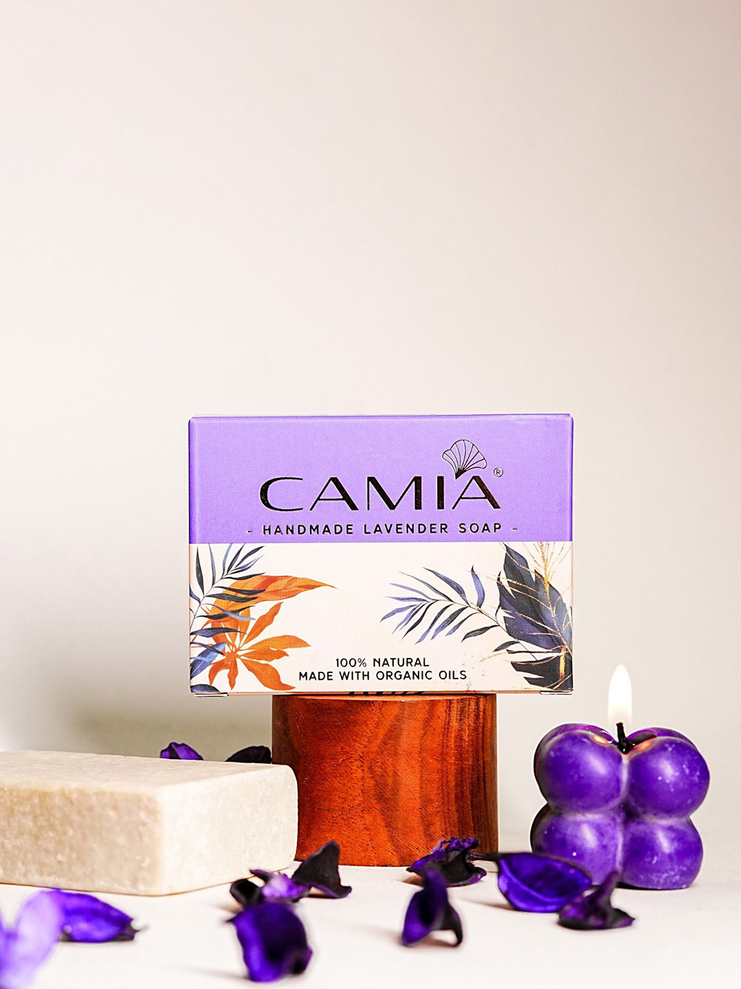 CAMIA Cold Processed Organic Lavender Soap - 75 g