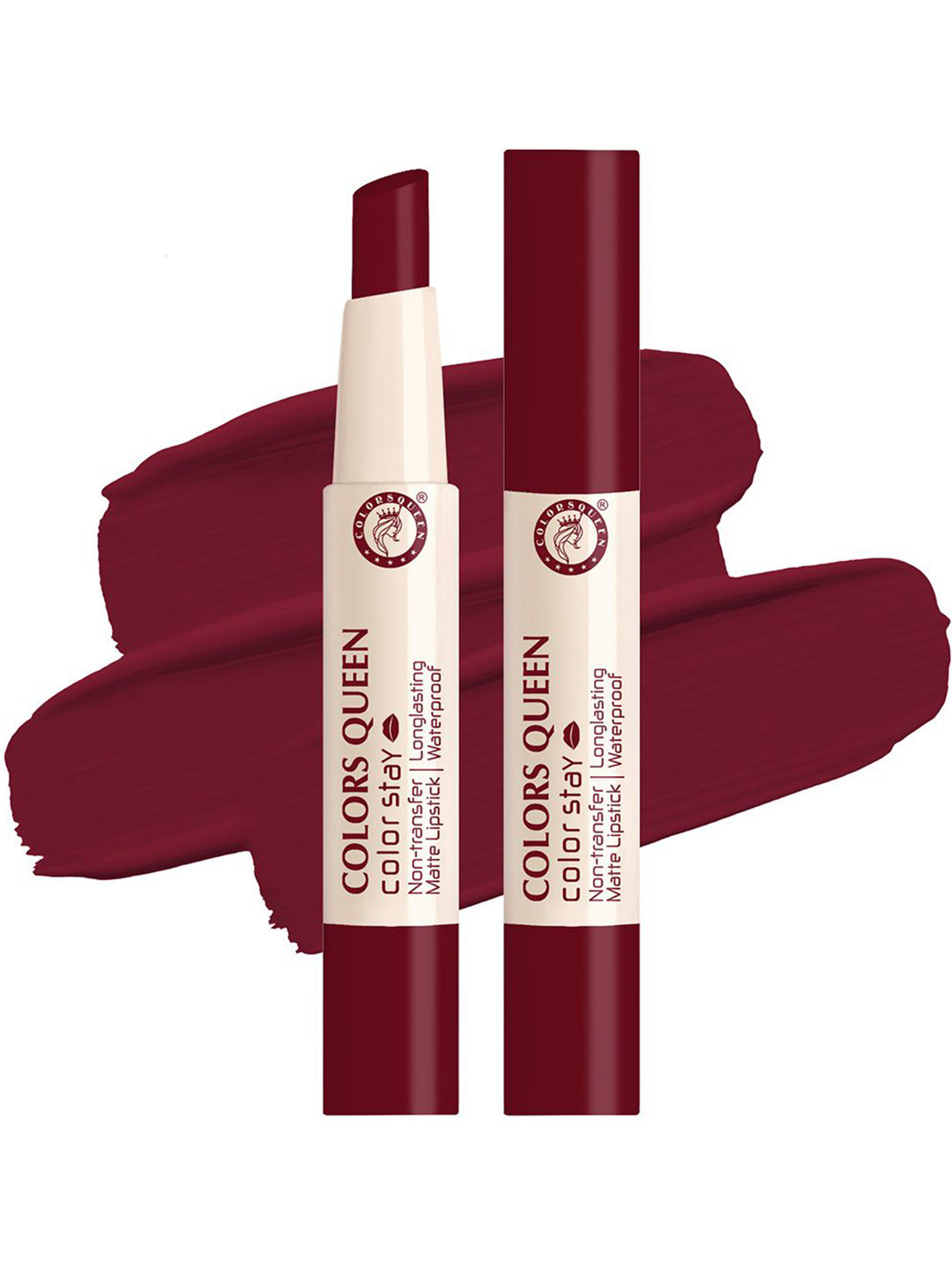 Colors Queen Color Stay Waterproof Matte Lipstick 2.1g - Deep Cranberry 26