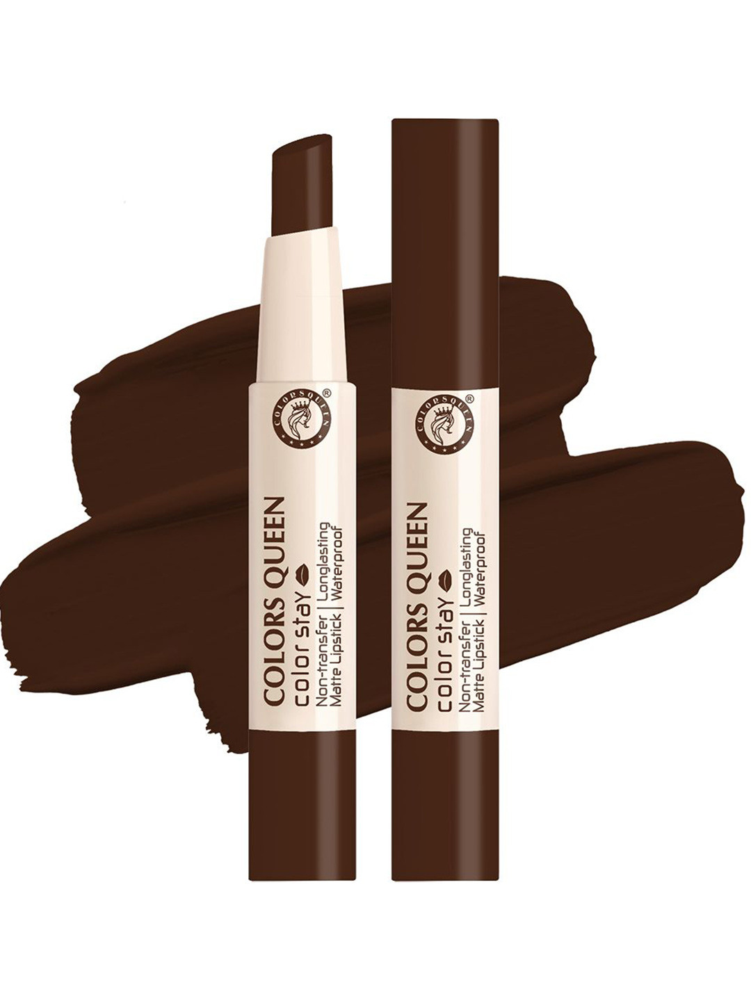 Colors Queen Color Stay Waterproof Matte Lipstick 2.1g - Espresso 24