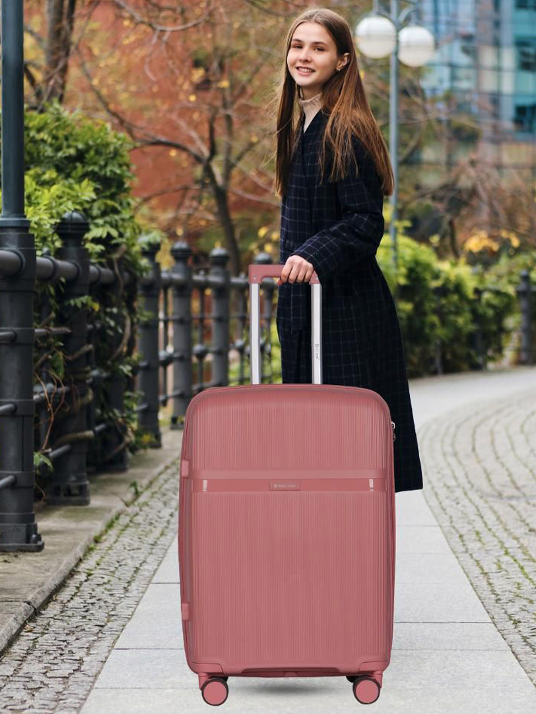 Polo Class Set Of 2 Textured Hard-Sided Trolley With Vanity Box