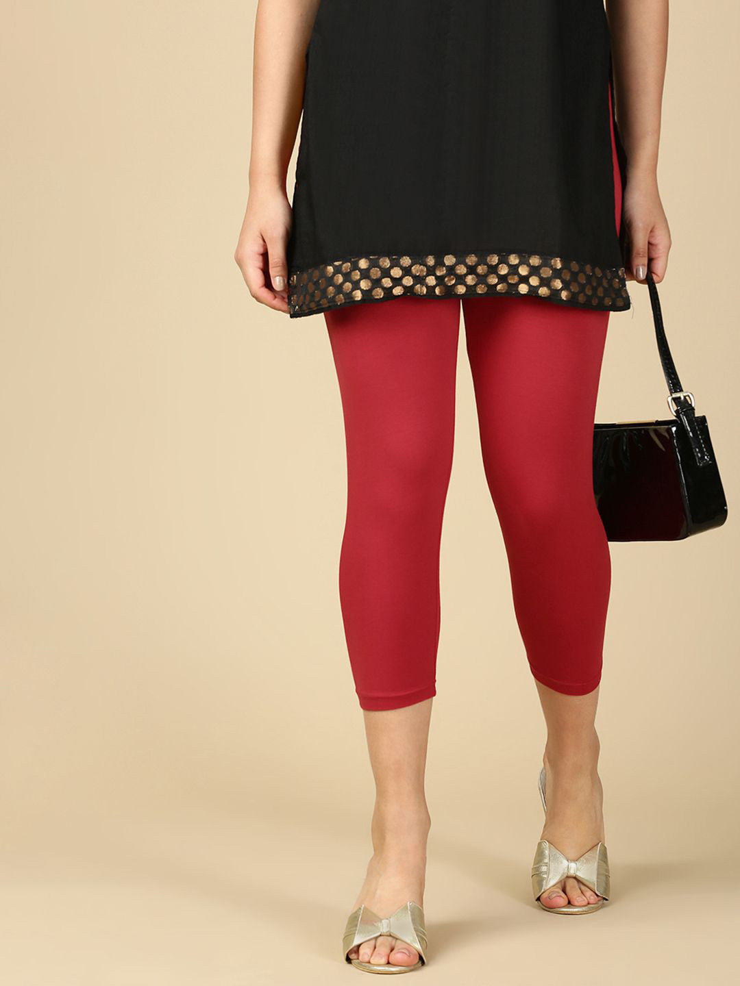 PYNK Women Mid-Rise Cotton Capris