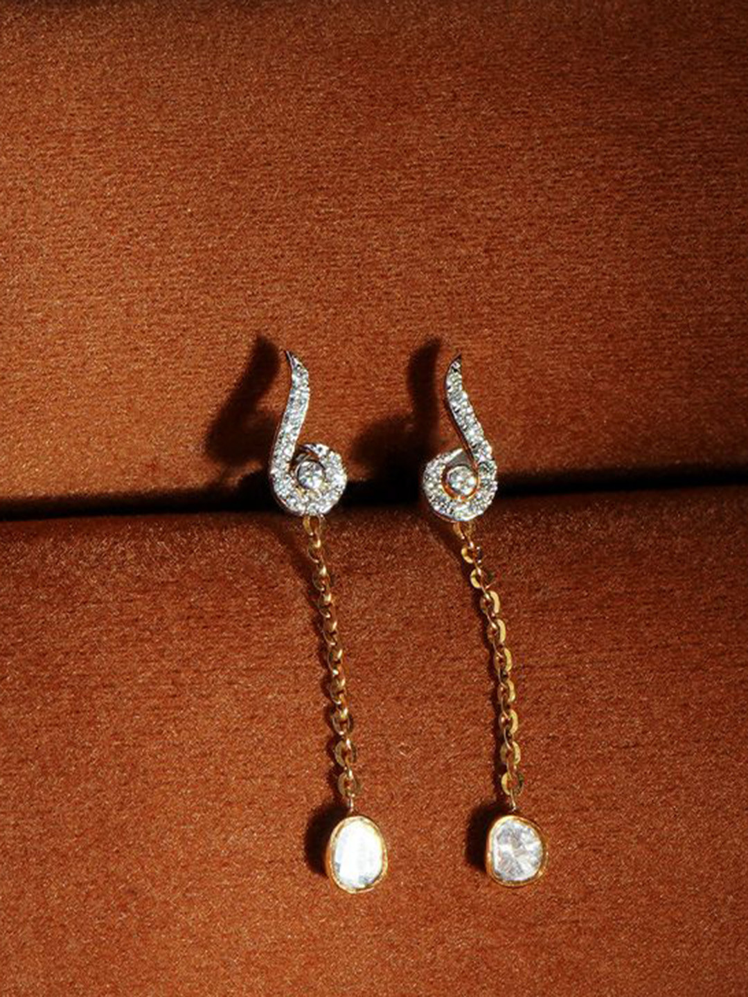 Polki Stories By Raniwala Gold Polki Earrings