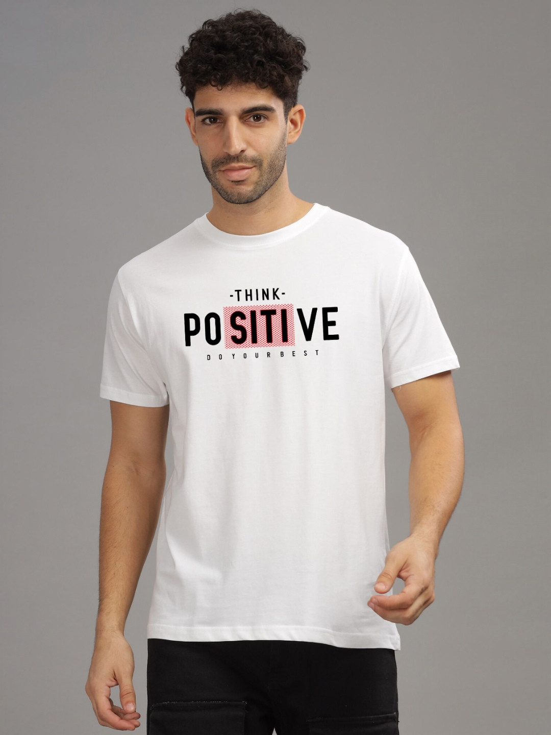 INDISSH Men Typography Printed T-shirt