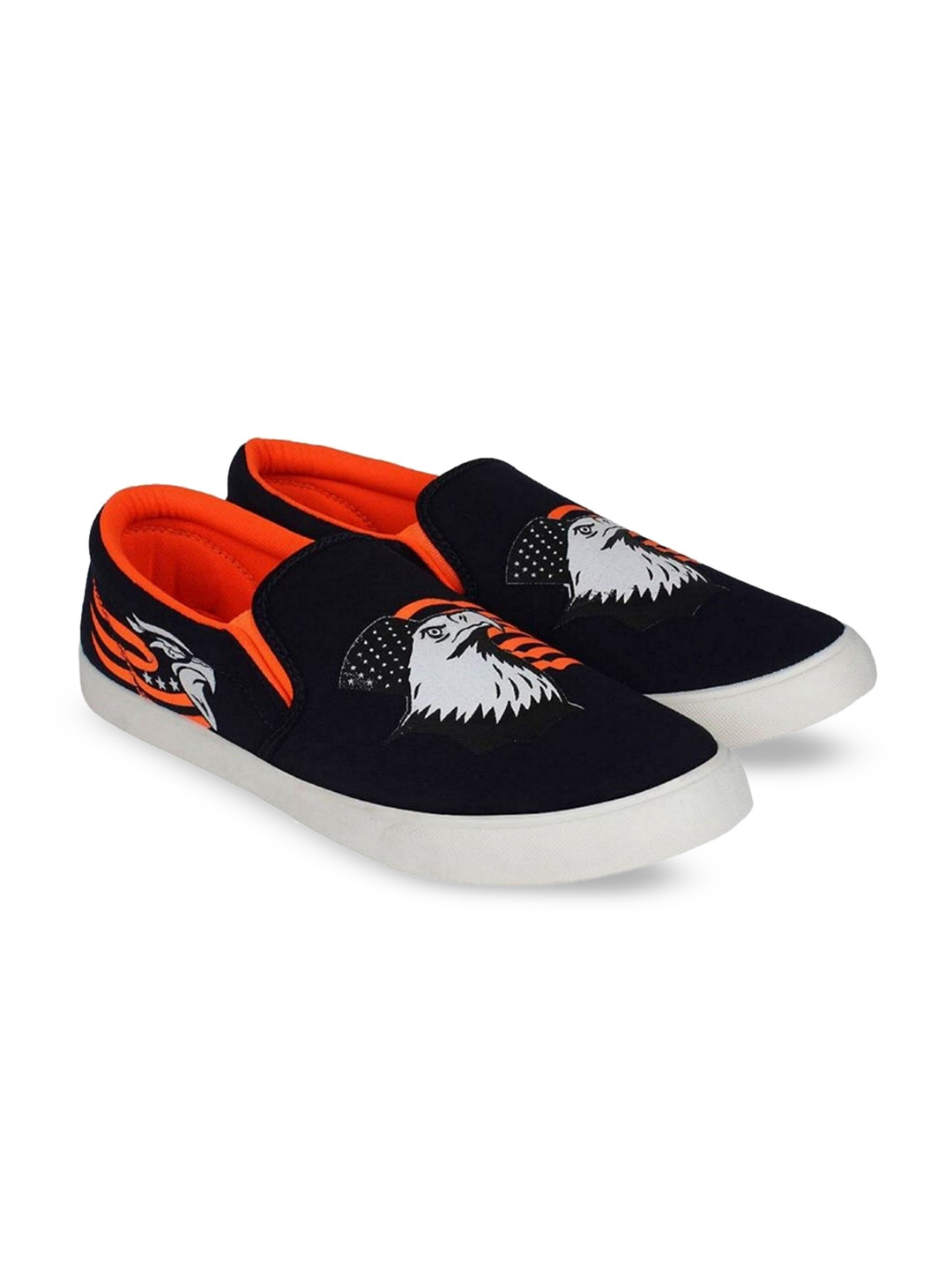 HOTSTYLE Men Printed Slip-On Round Toe Sneakers