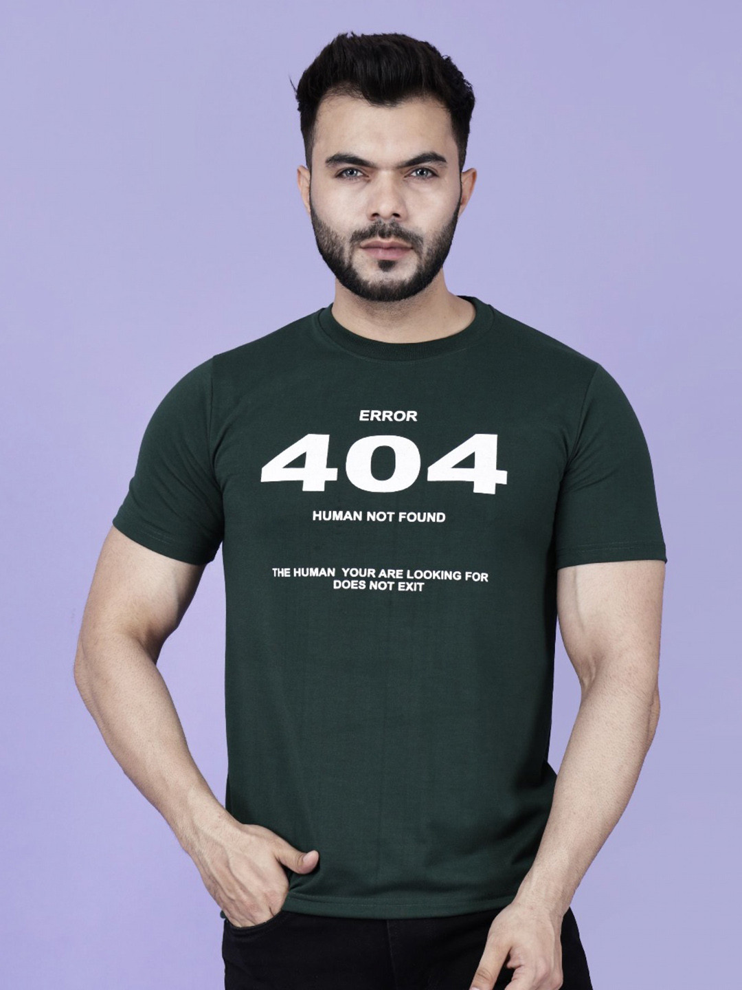 GREATMAN Men Typography Printed Cotton Slim Fit T-shirt