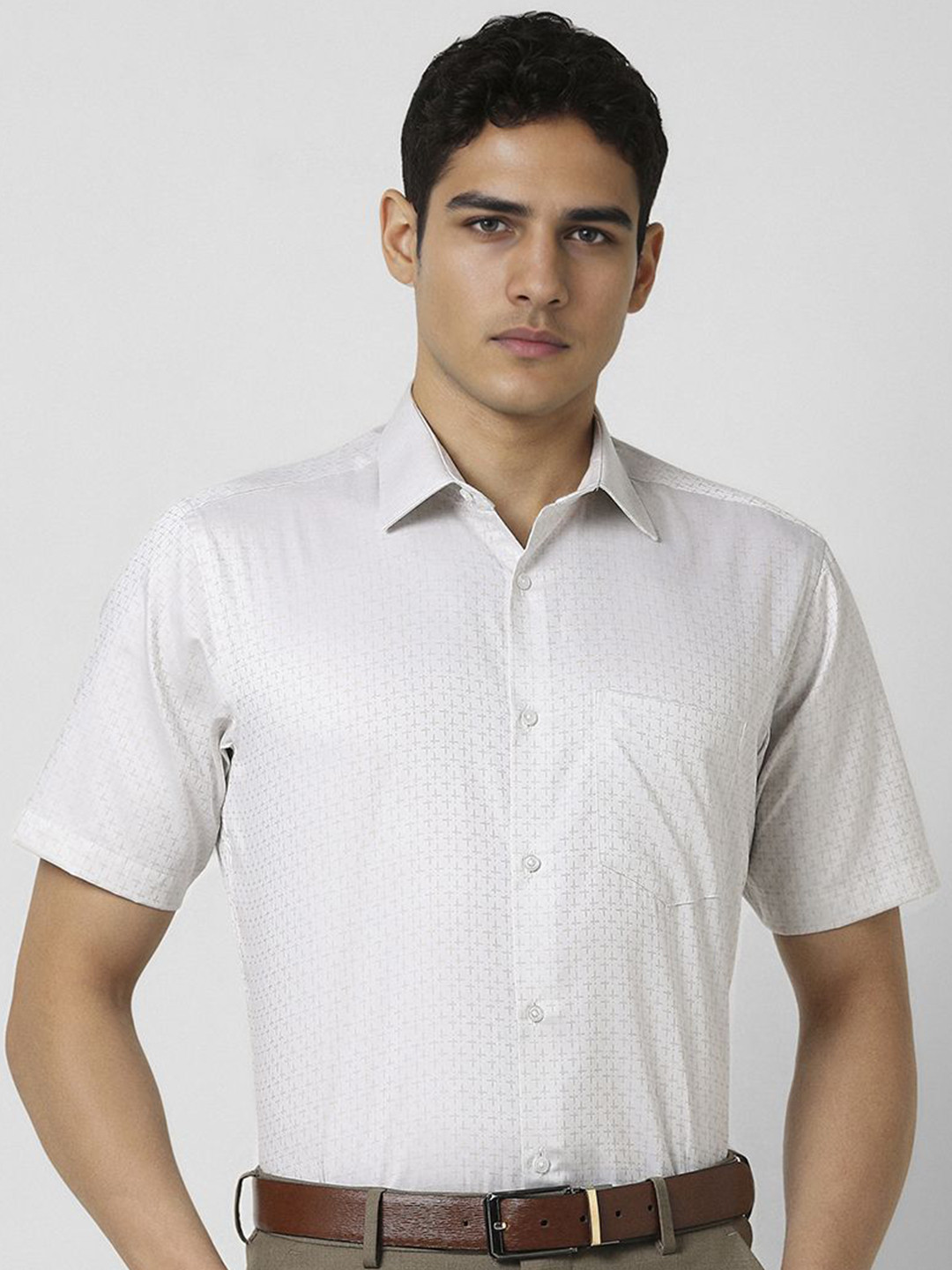 Van Heusen Men Micro Ditsy Printed Party Shirt