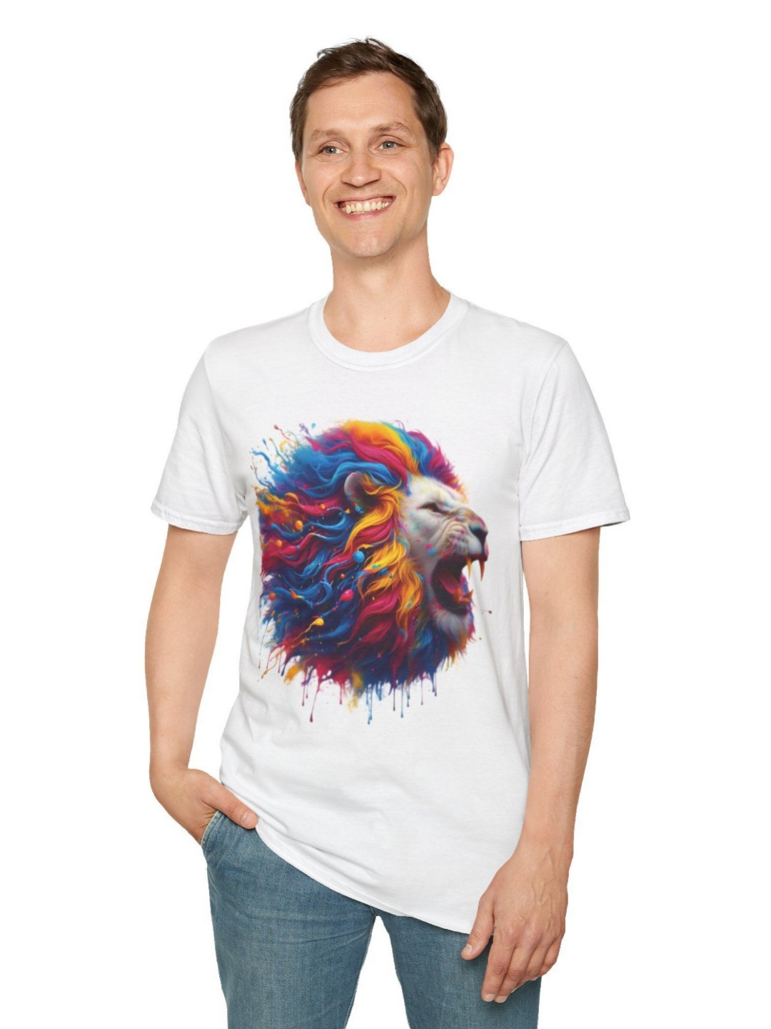 Naturebliss Men's Graphic Lion T-shirt