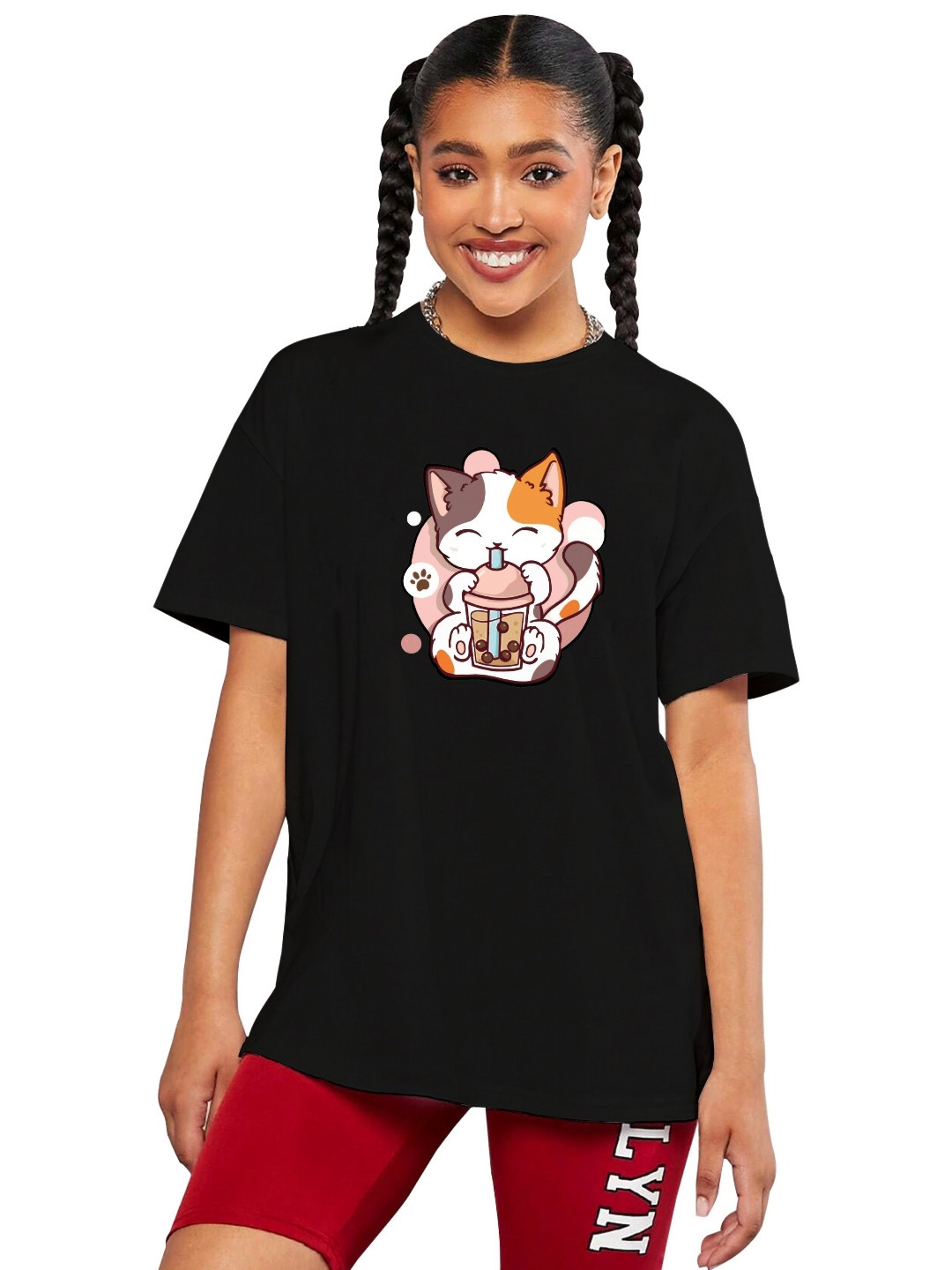 BAESD Girls Printed Relaxed FitT-shirt