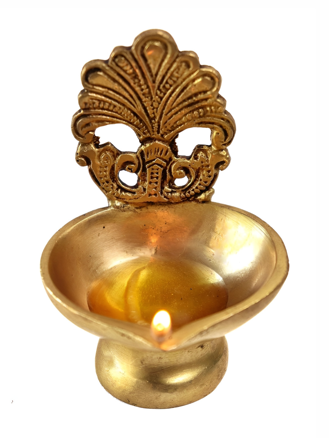 The Spiritual Living Gold-Toned Wealth Tree Laxmi Diya