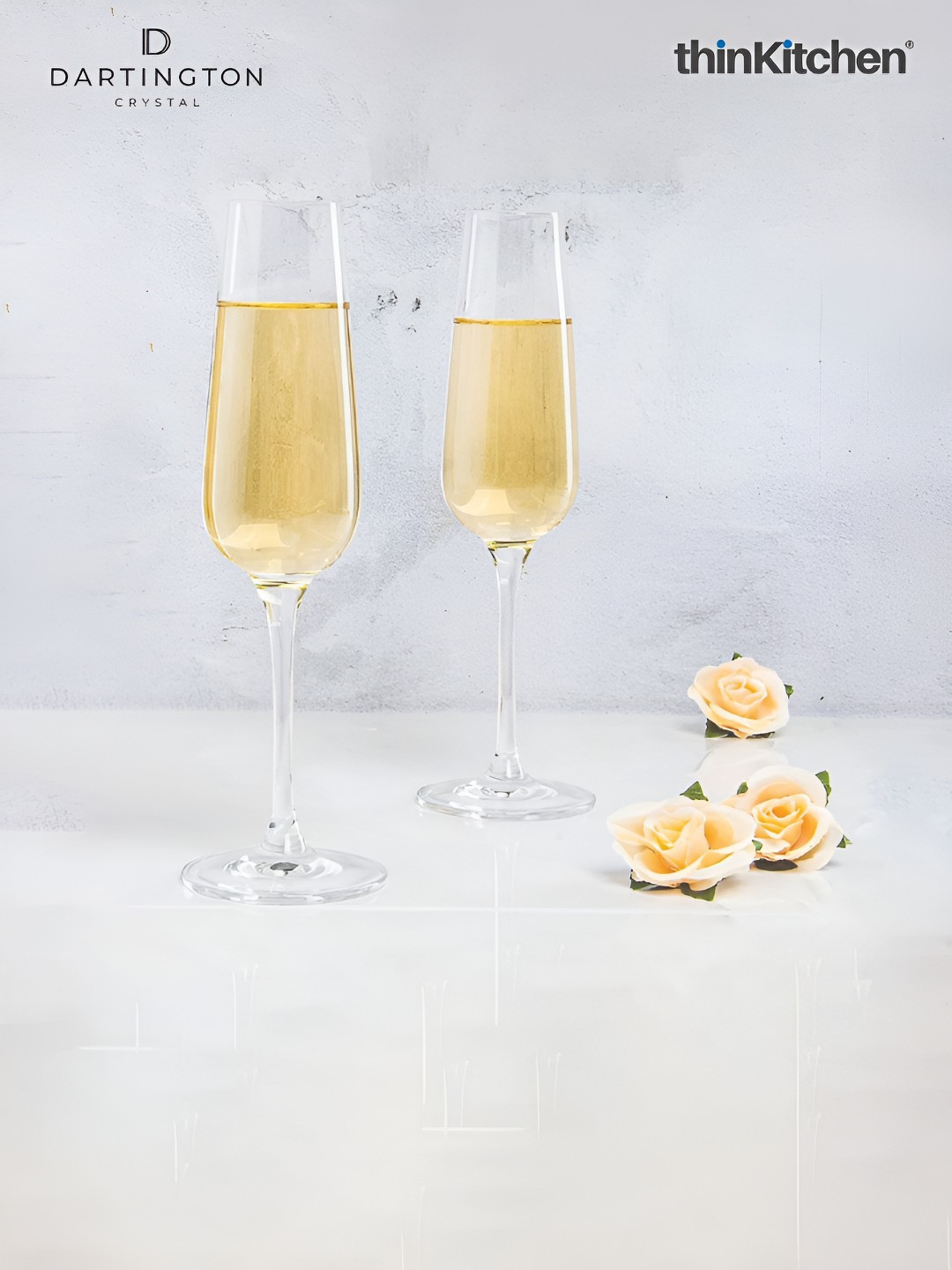 DARTINGTON Transparent 6 Glass Champagne Glass Bar Glass