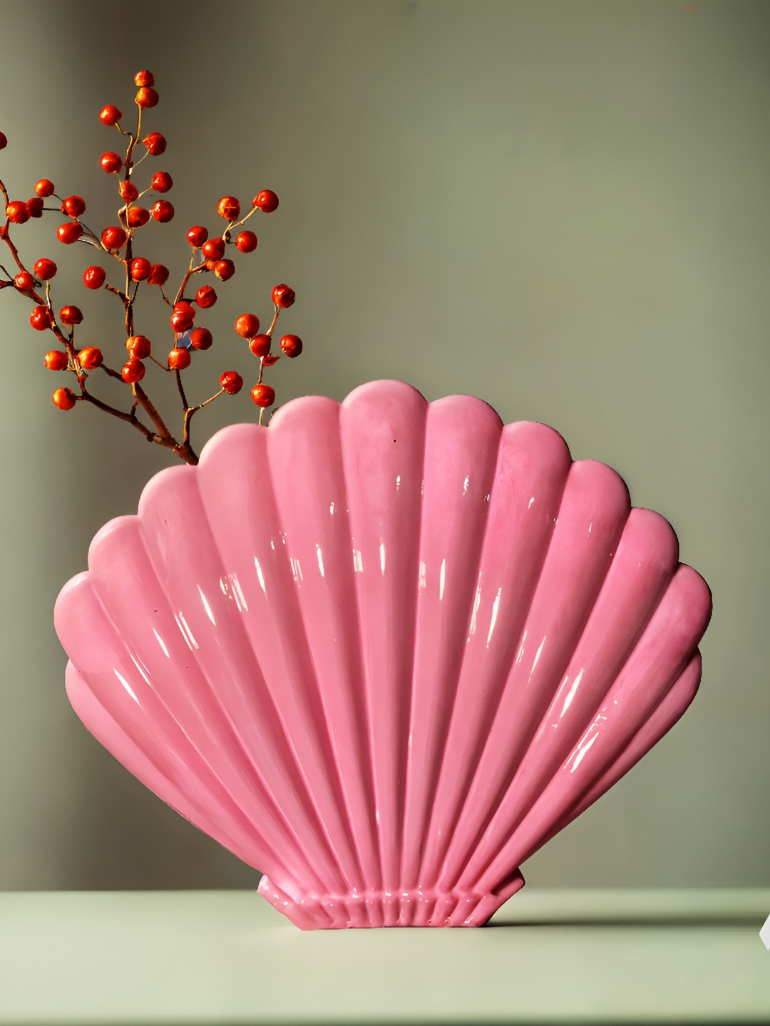 Archadia Pink Resin Glossy Living Room Small Showpiece - 6.7 Inches