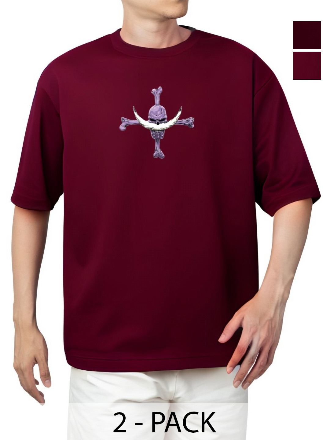 Starsbuyer Men Pack of 2 3D Chassis T-shirt