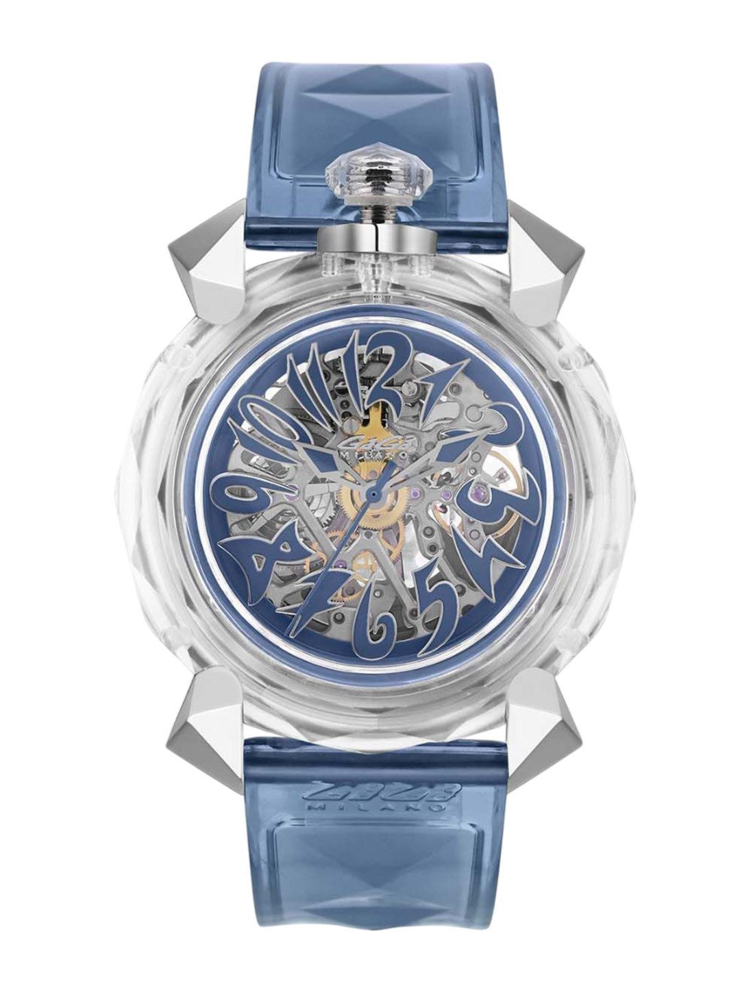 GaGa MILANO Unisex Dial & Wrap Around Straps Analogue Automatic Motion Powered Watch 8060CY03SGSRBL0