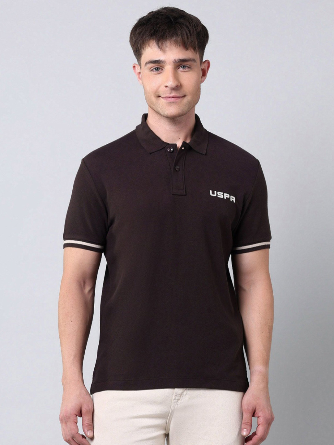 U.S. Polo Assn. Denim Co. Men Polo Collar T-shirt