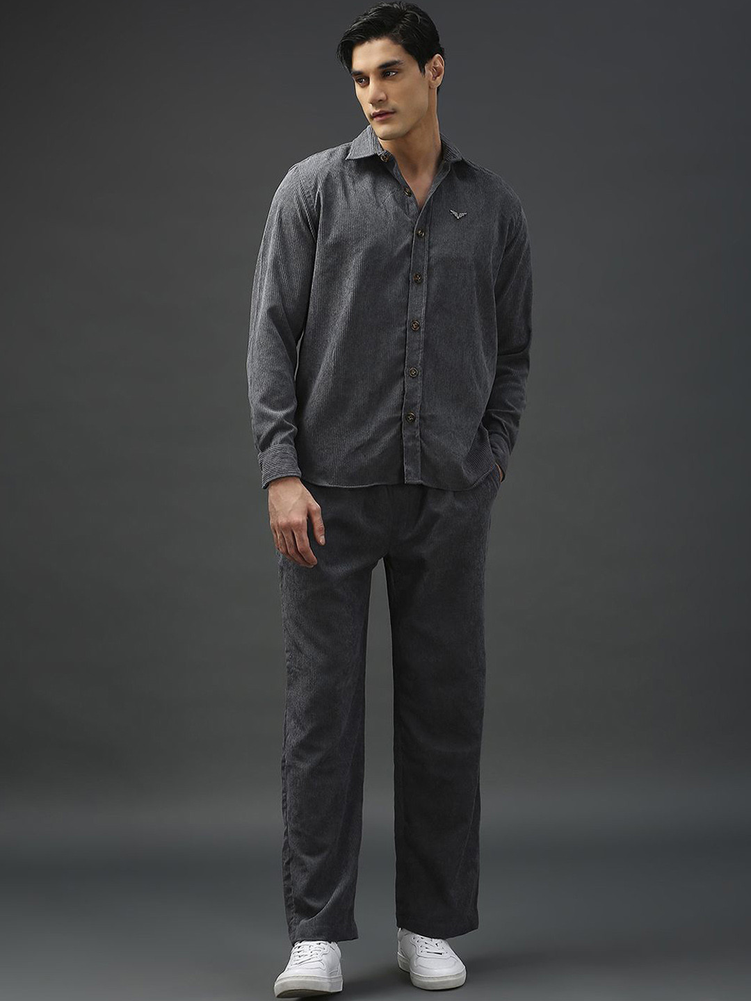 Vibe The Hype Men Corduroy Shirt With Trouser