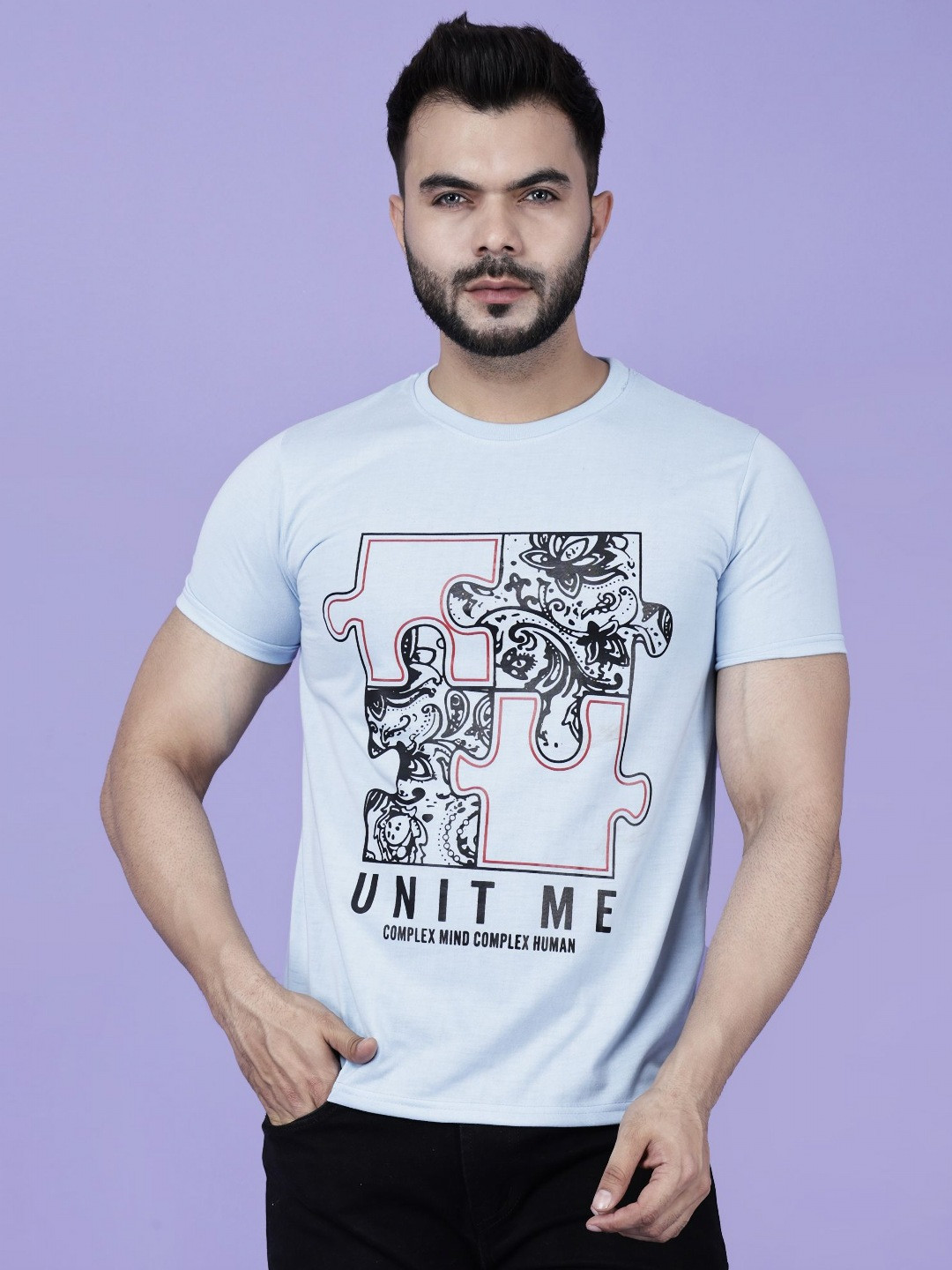 GREATMAN Men Graphic Printed T-shirt