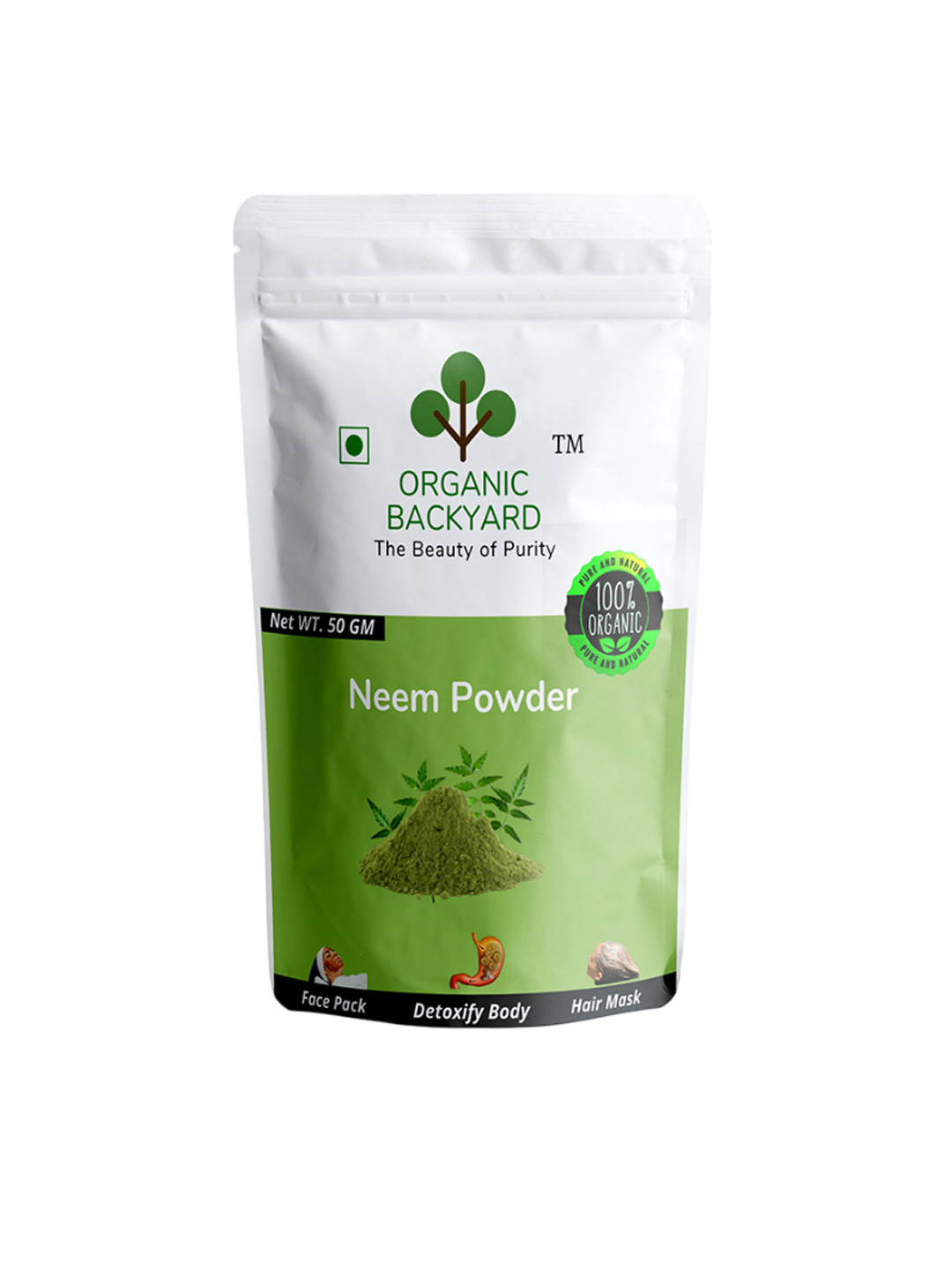Organic Backyard 100% Neem Powder Hair Mask - 50 g