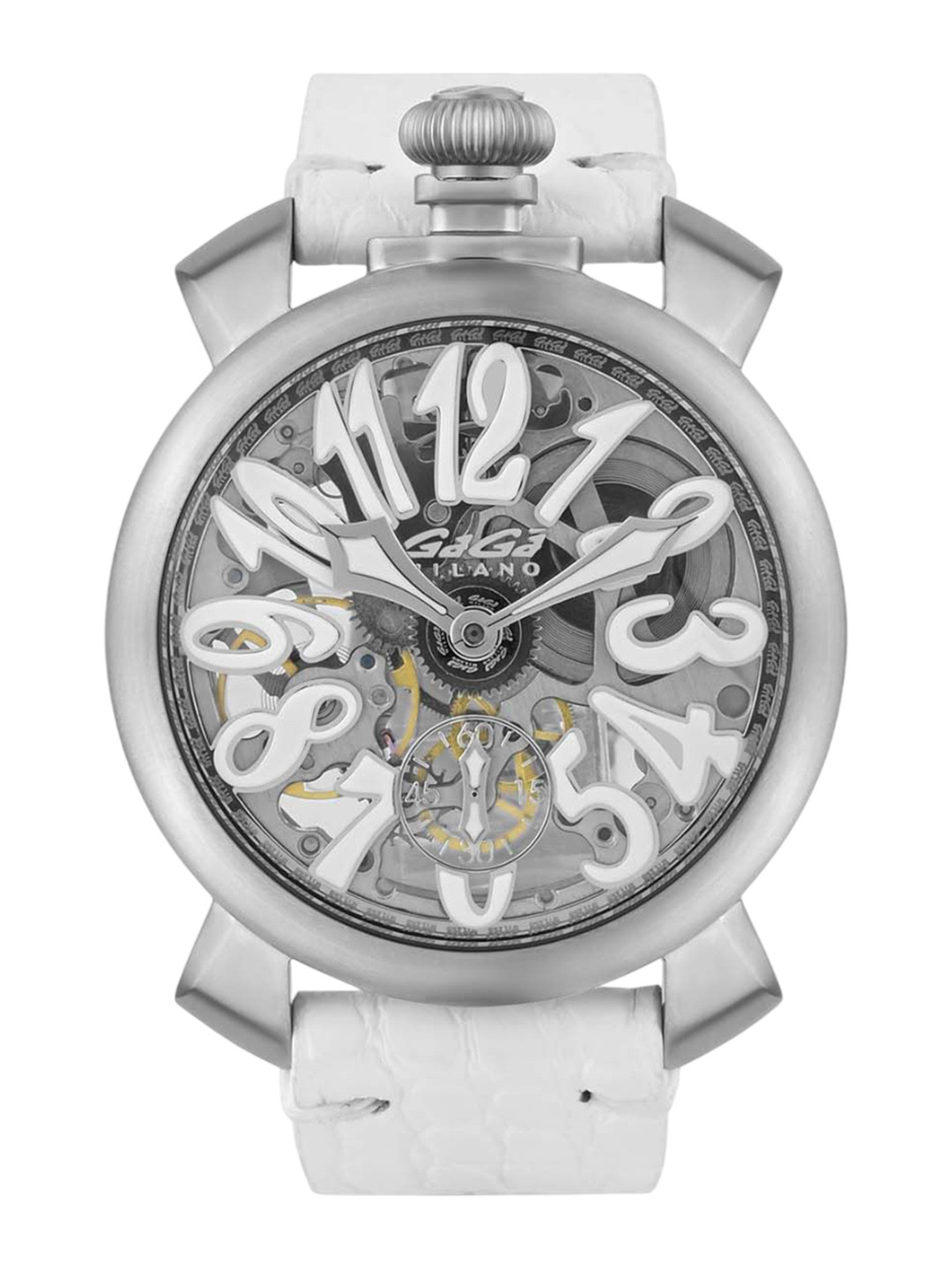 GaGa MILANO Men Dial & Leather Wrap Around Straps Analogue Motion Powered Watch 5310SK01S0AVWM0