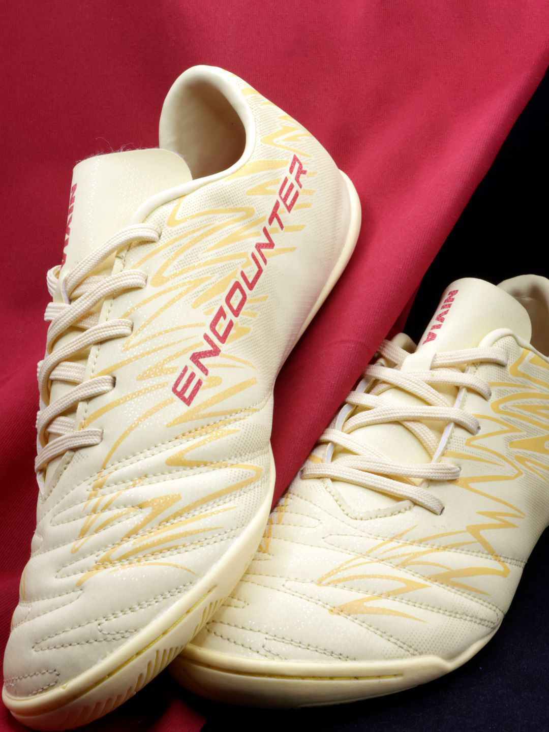 Nivia Men Cream Encounter 11 Futsal Shoe