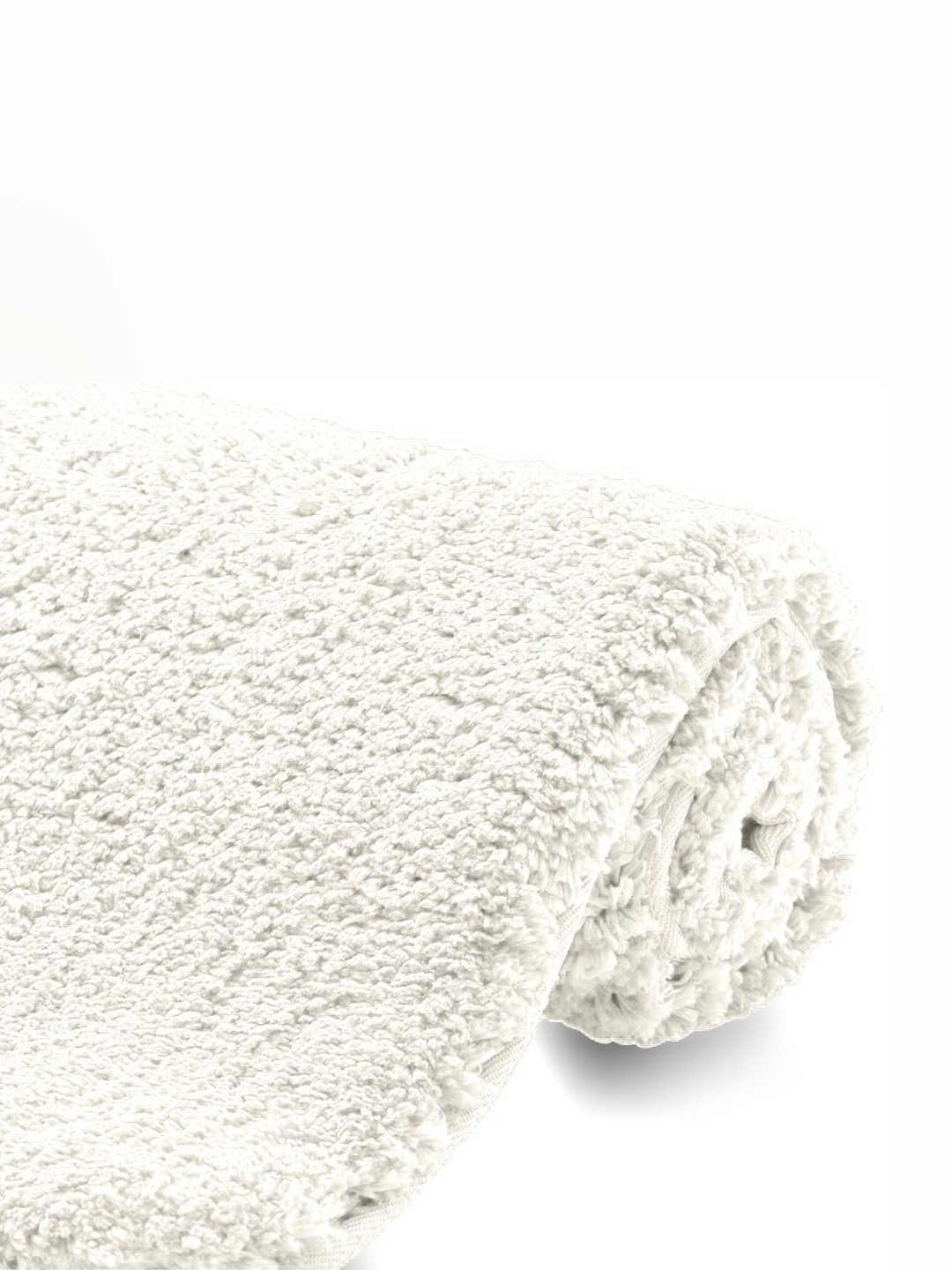 AaHo Decor Off-White Textured Anti-Slip High Absorbent Microfiber Bath Rugs