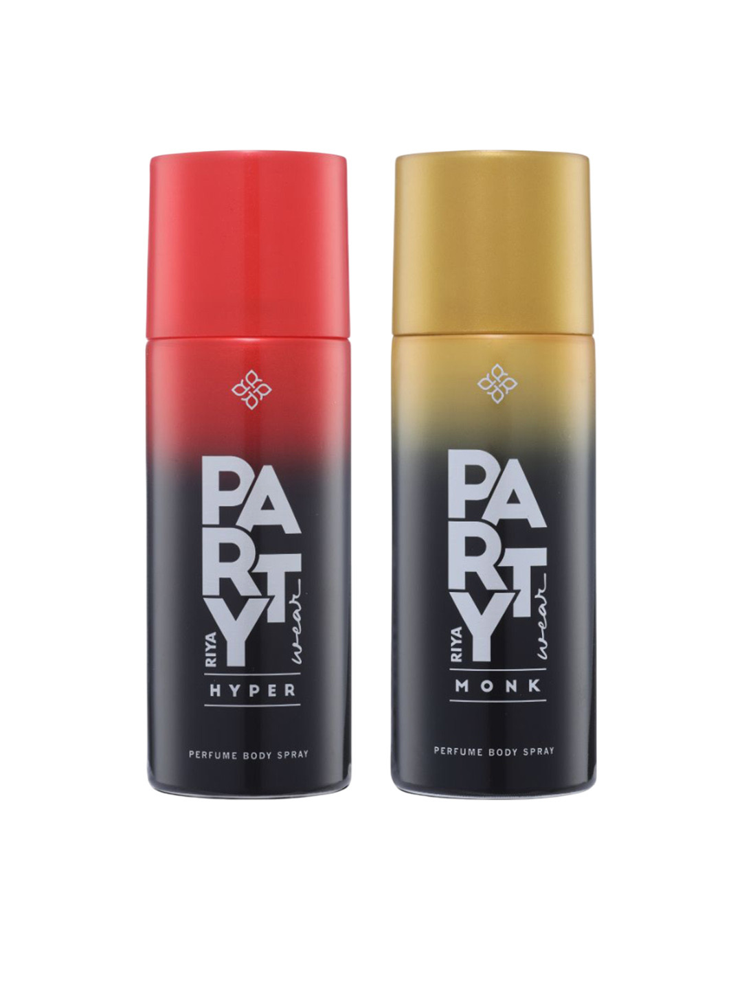 RIYA Set Of 2 Monk & Hyper Long Lasting Body Spray - 150 ml Each
