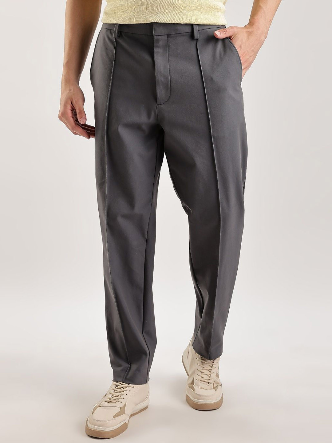 Calvin Klein Jeans Men Pleated Chinos Trousers