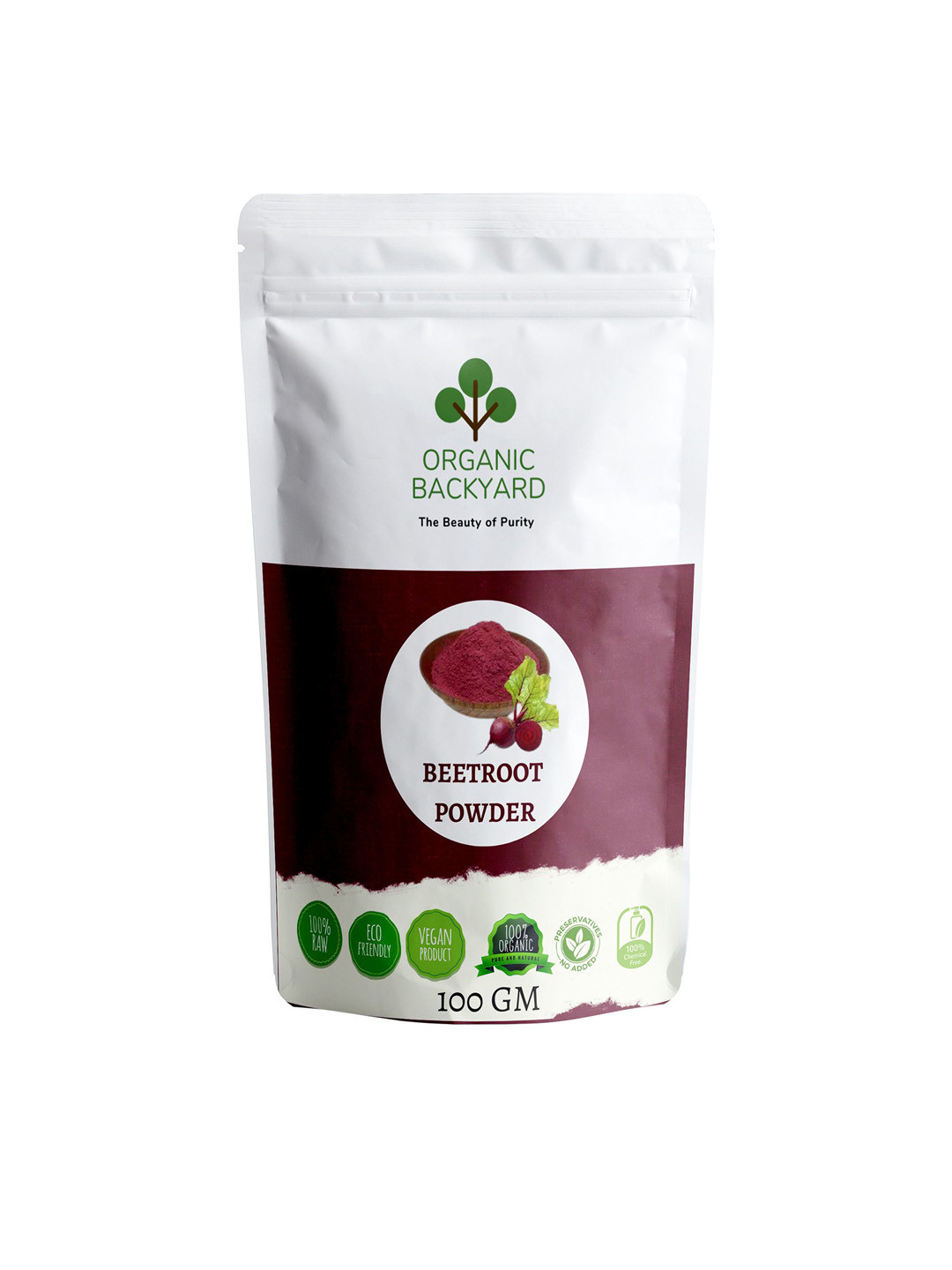 Organic Backyard 100% Natural Acne Or Blemishes Beetroot Powder - 100 g
