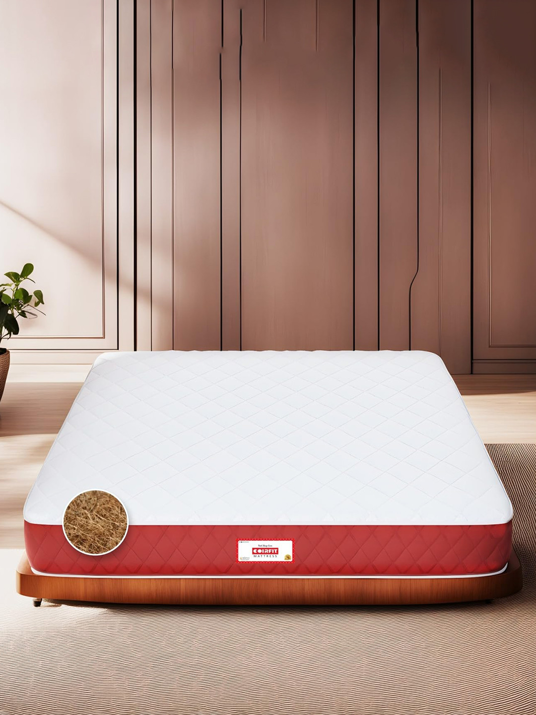 COIRFIT Magic Orthopedic Dual Comfort | Coir Foam Single Size 4.5 Inch Mattress (78X35)