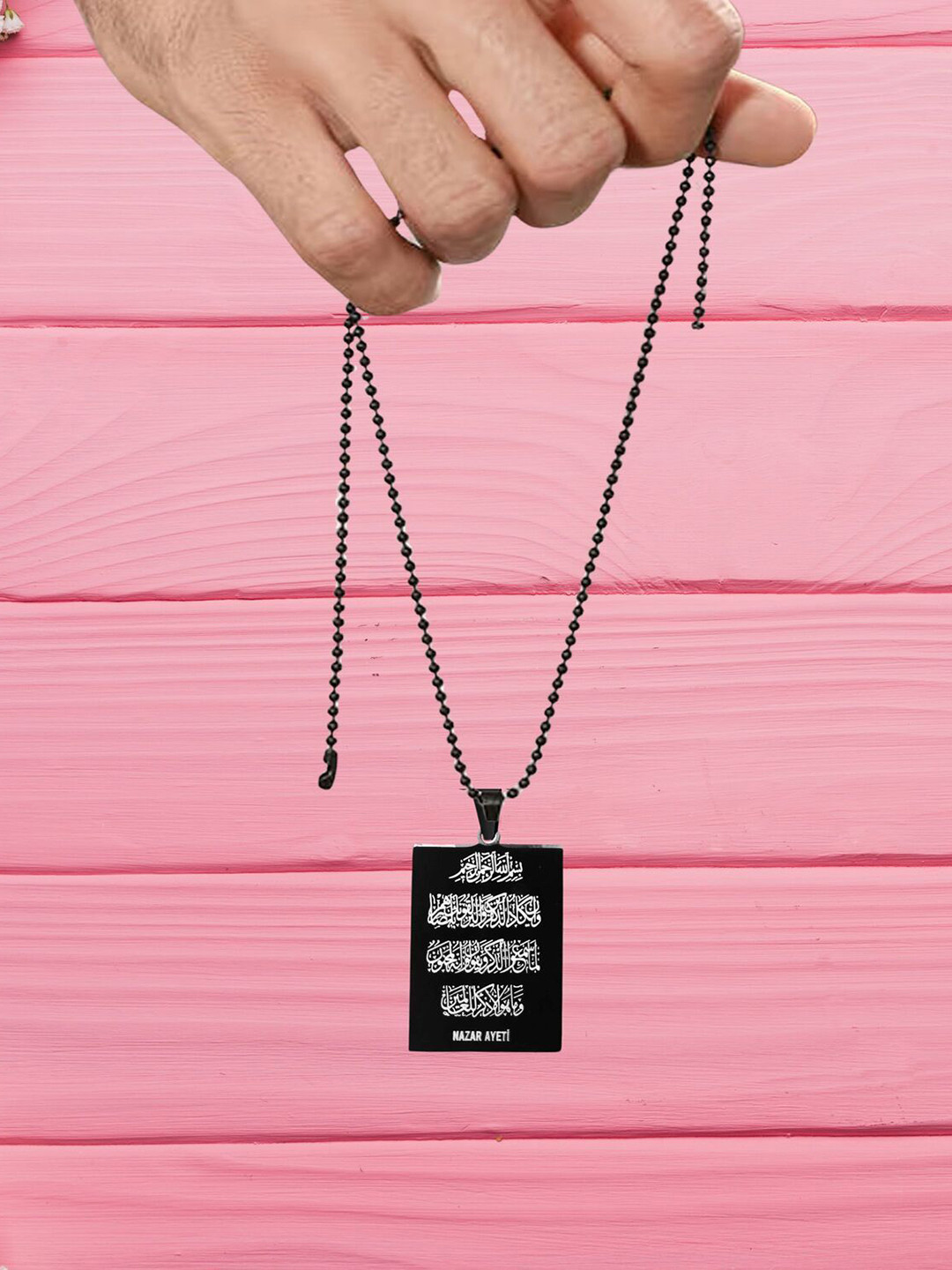 M Men Style Geometric Religious Nazar Pendant