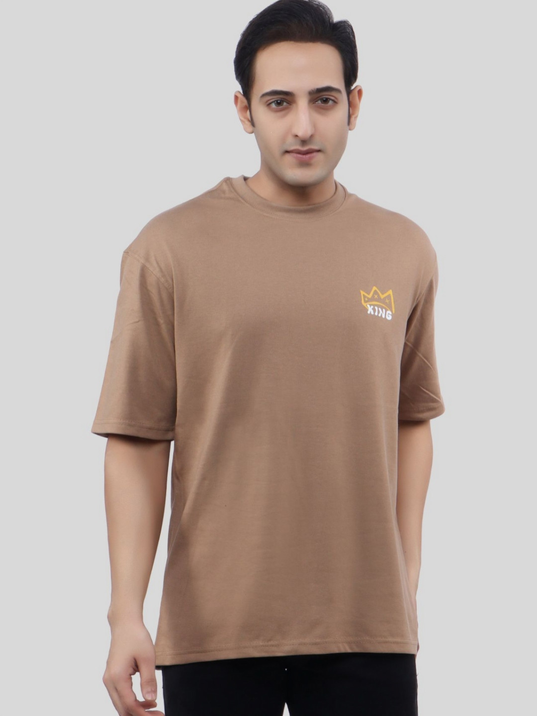 KING Men Graphic Printed Oversized T-shirt