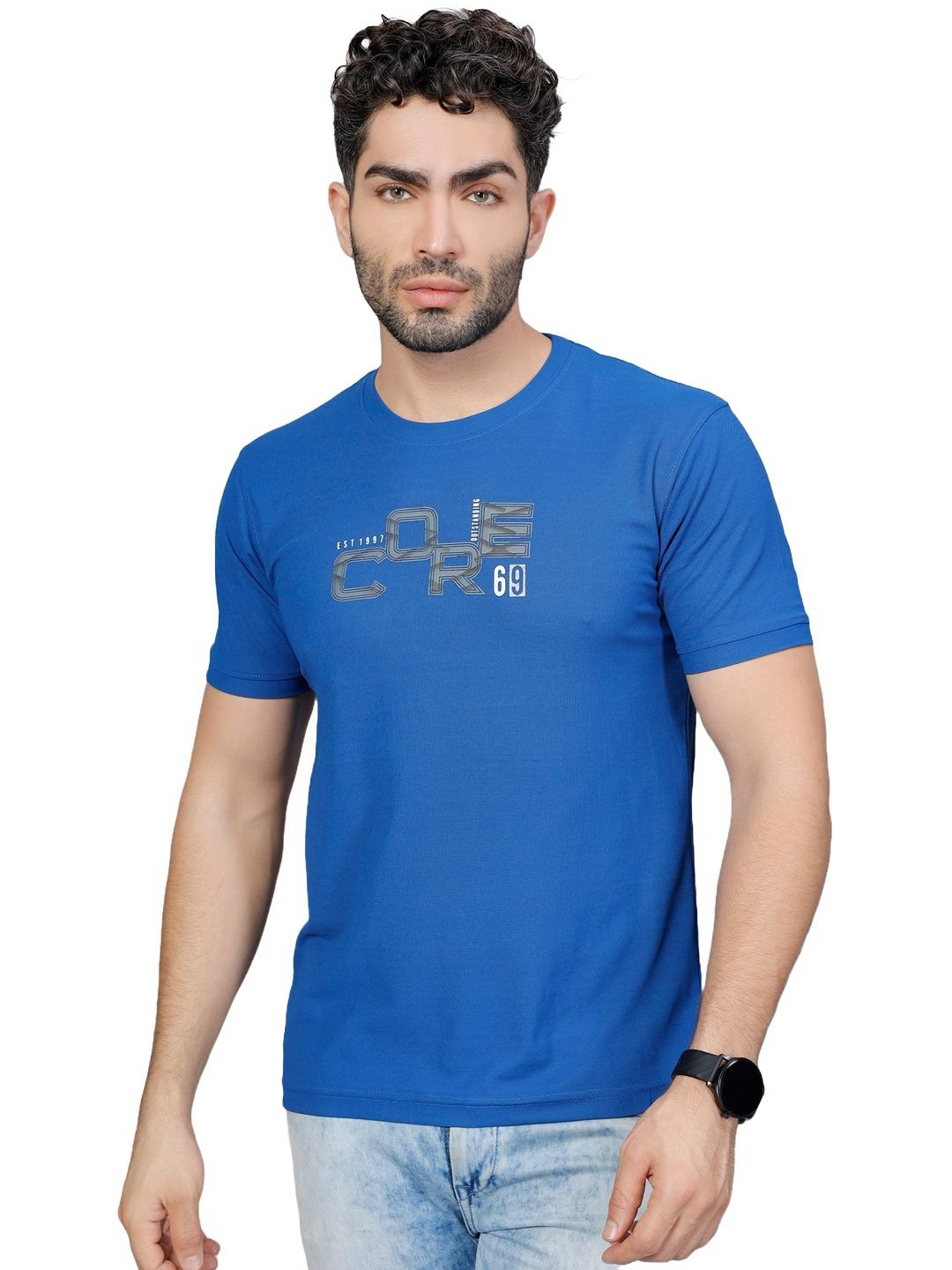 BE POSITIVE Men Regular Fit T-shirt