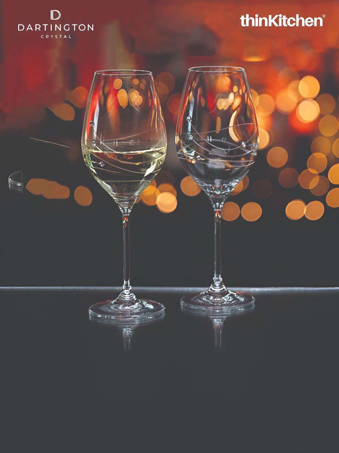 DARTINGTON Transparent 2 Glass Wine Glass Bar Glass