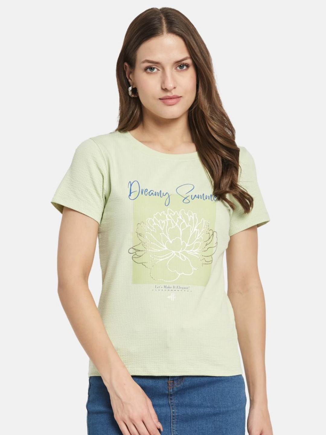 METTLE Women Floral Printed T-shirt