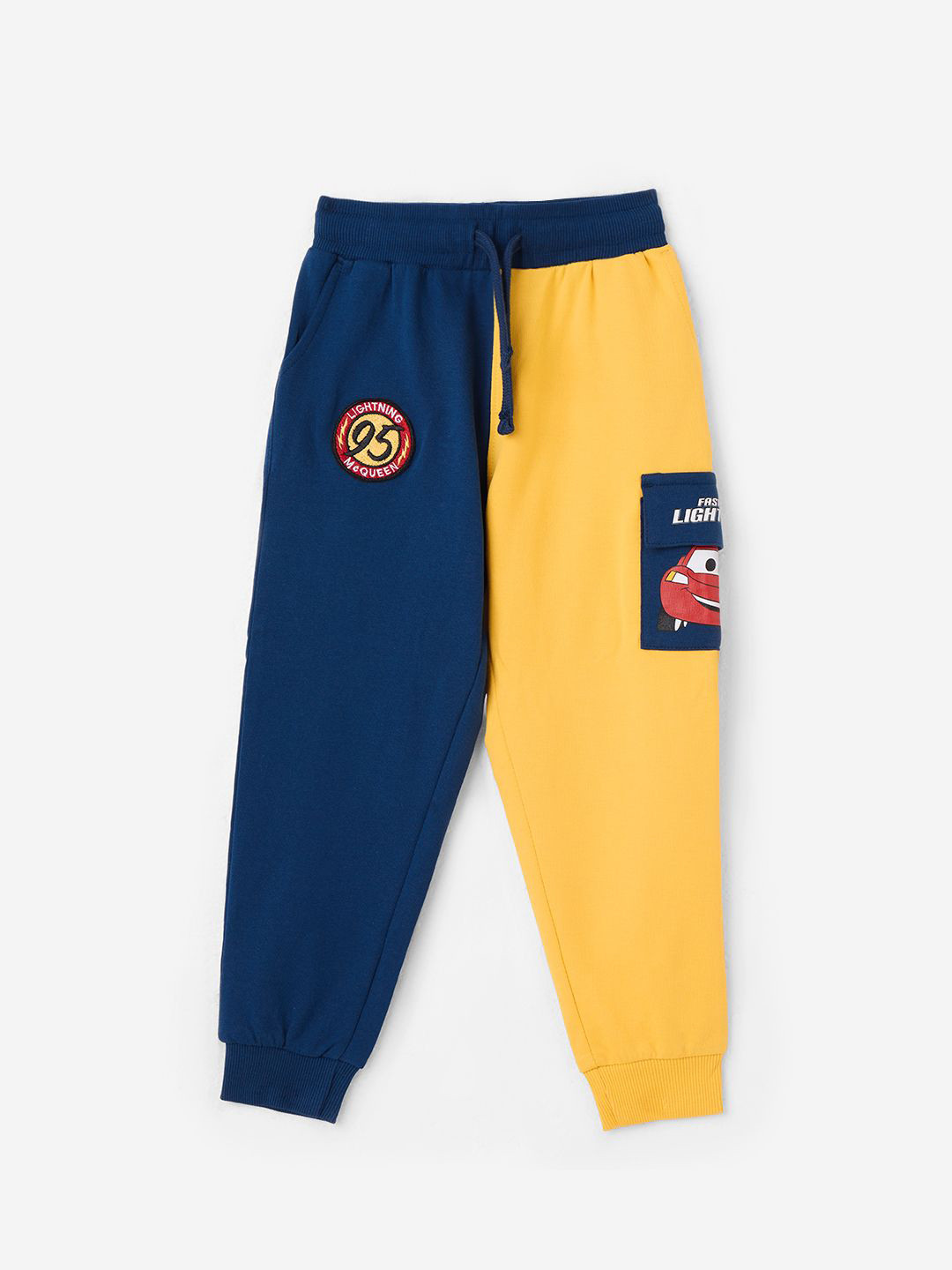 The Souled Store Boys Disney Lightning Fast Printed Pure Cotton Joggers