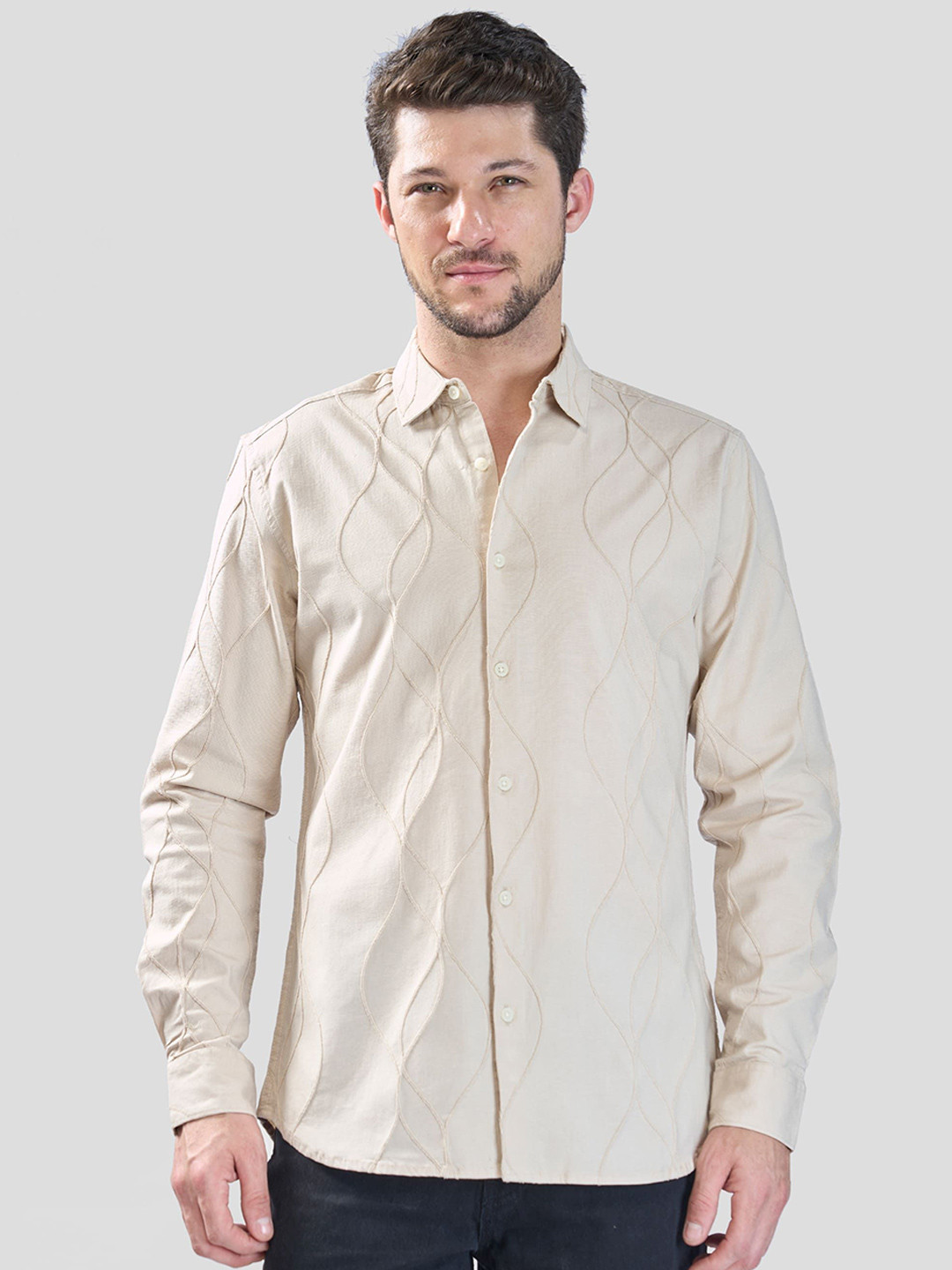 XKIND Men Classic Slim Fit Casual Shirt