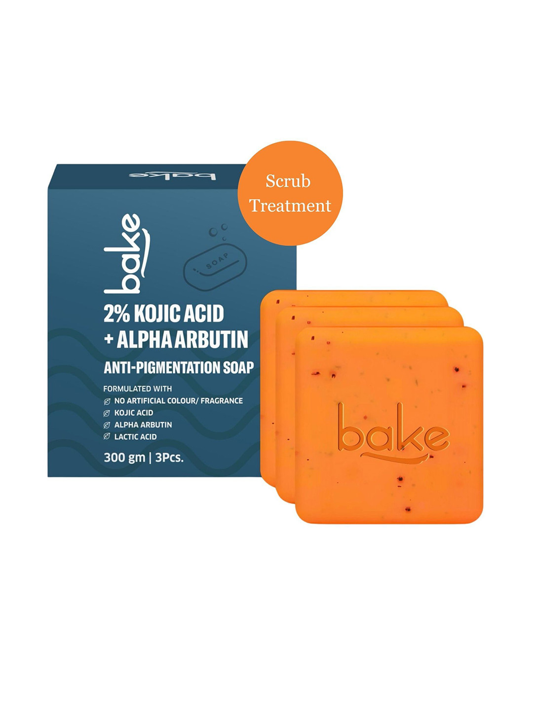 BAKE Set Of 3 2% Kojic Acid Soap With Alpha Arbutin - 100g Each