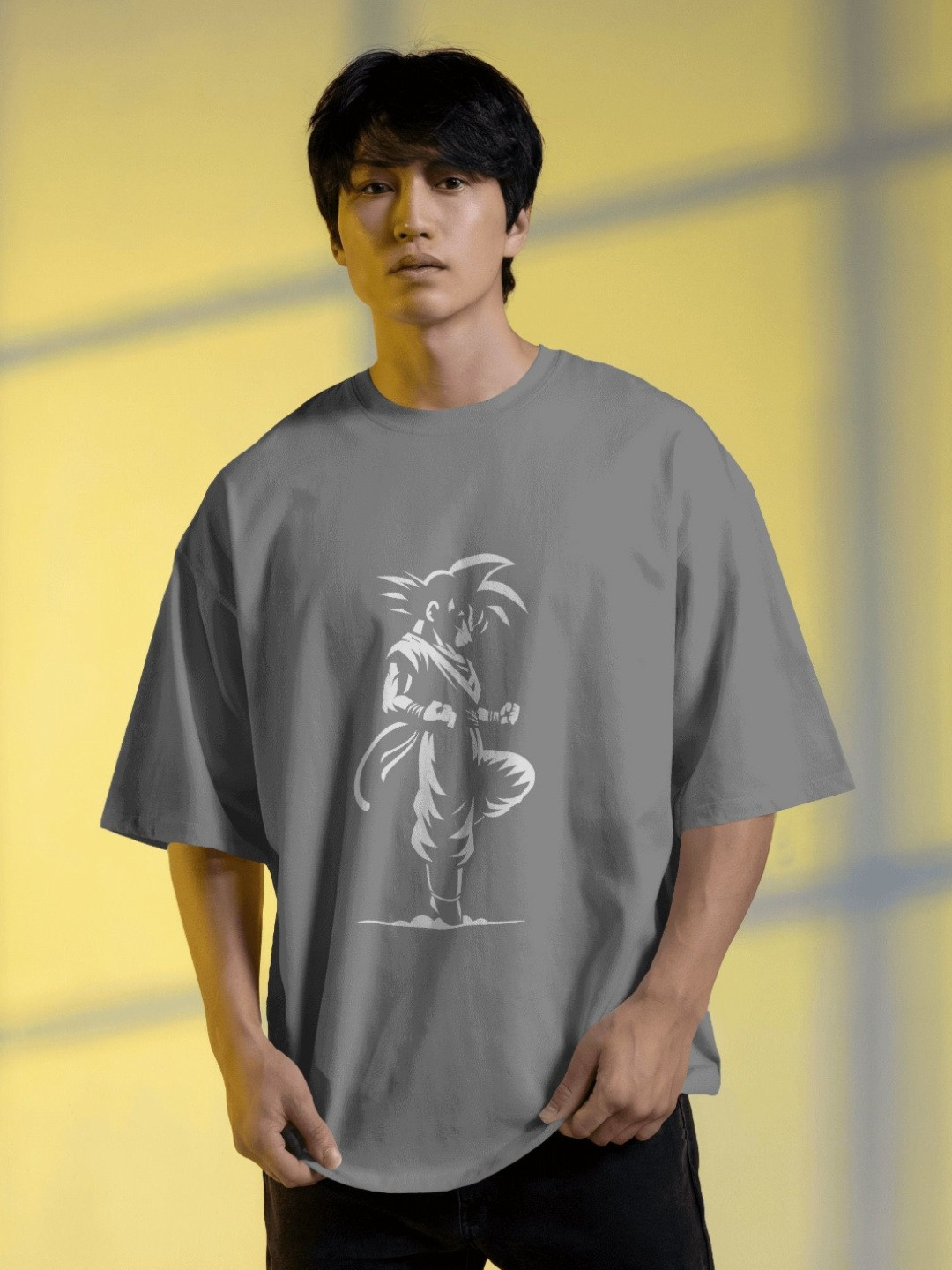 Silver Moon Clothing Men Raw Edge T-shirt