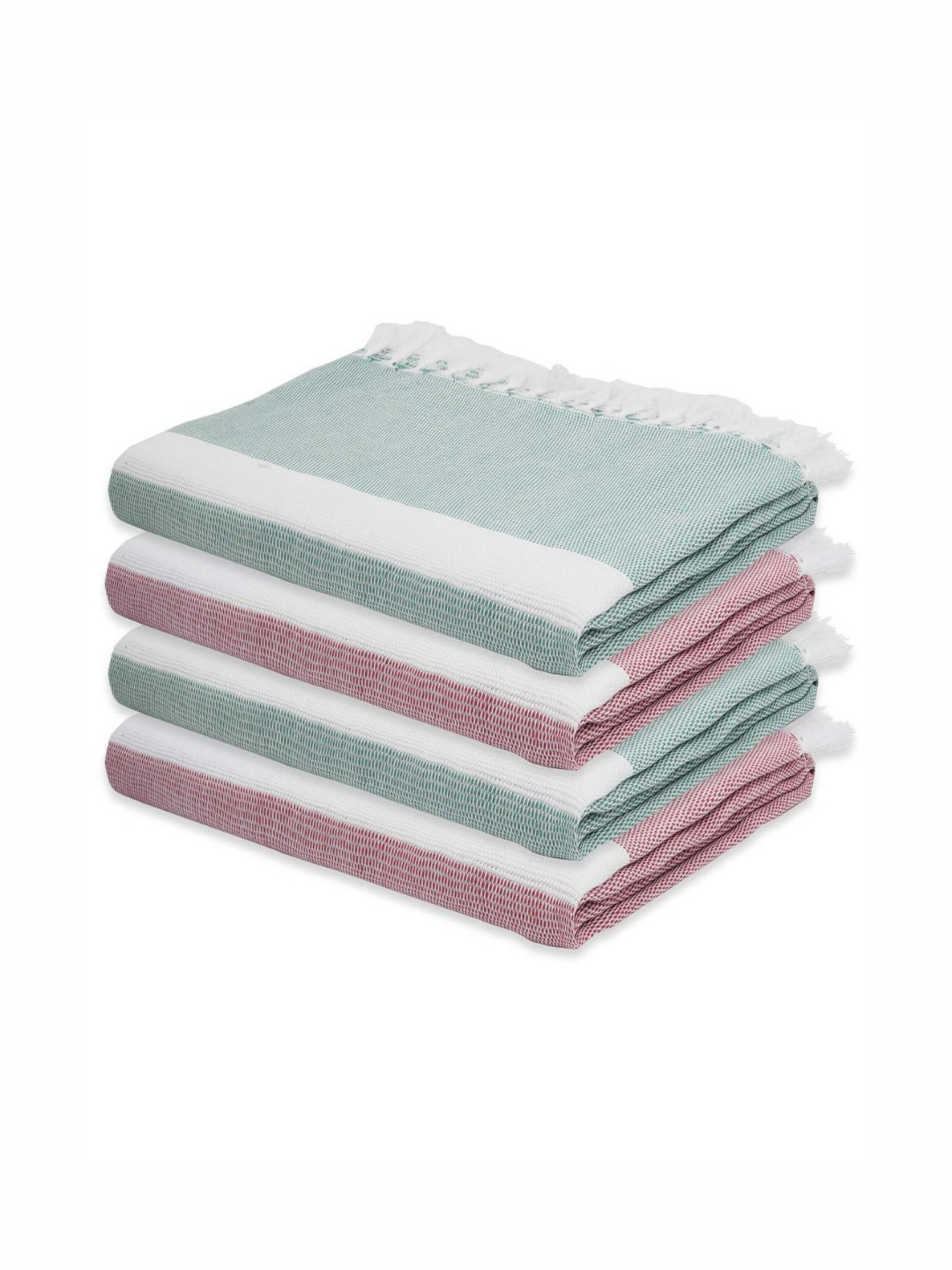 The Bath Community White Solid 300GSM Set of 4 Anti-Bacterial Bath Towel