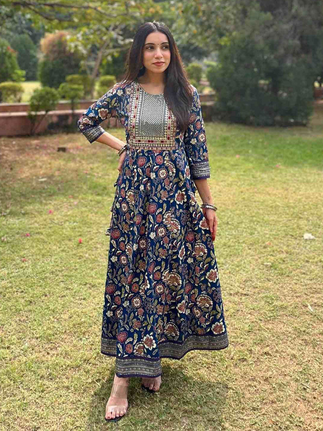 Aralia Floral Print Maxi Dress