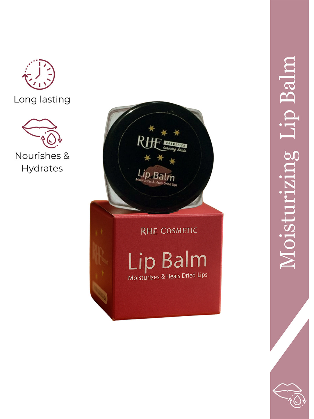 Rhe Cosmetics Vitamin E & Shea Butter Lip Balm For Moisturizing - 4 g