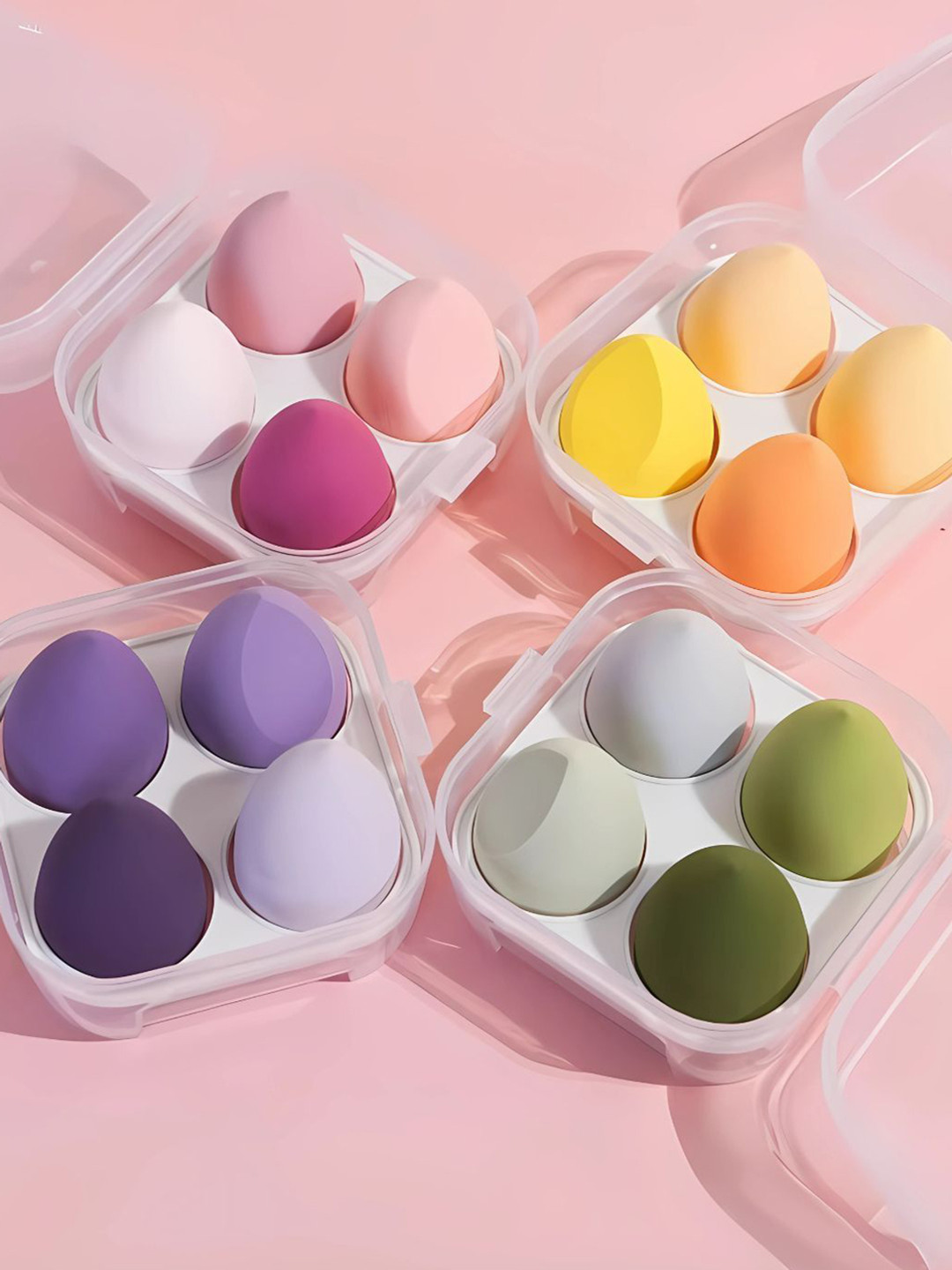 basicare Set Of 4 Beauty Blender With Egg Box