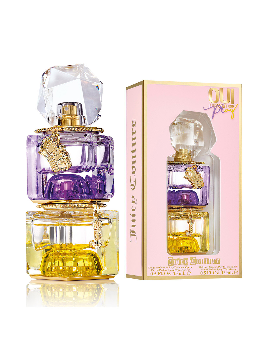 Juicy Couture Set Of 2 Oui Play Decadent Queen & Blooming Babe EDP Sprays - 15ml Each