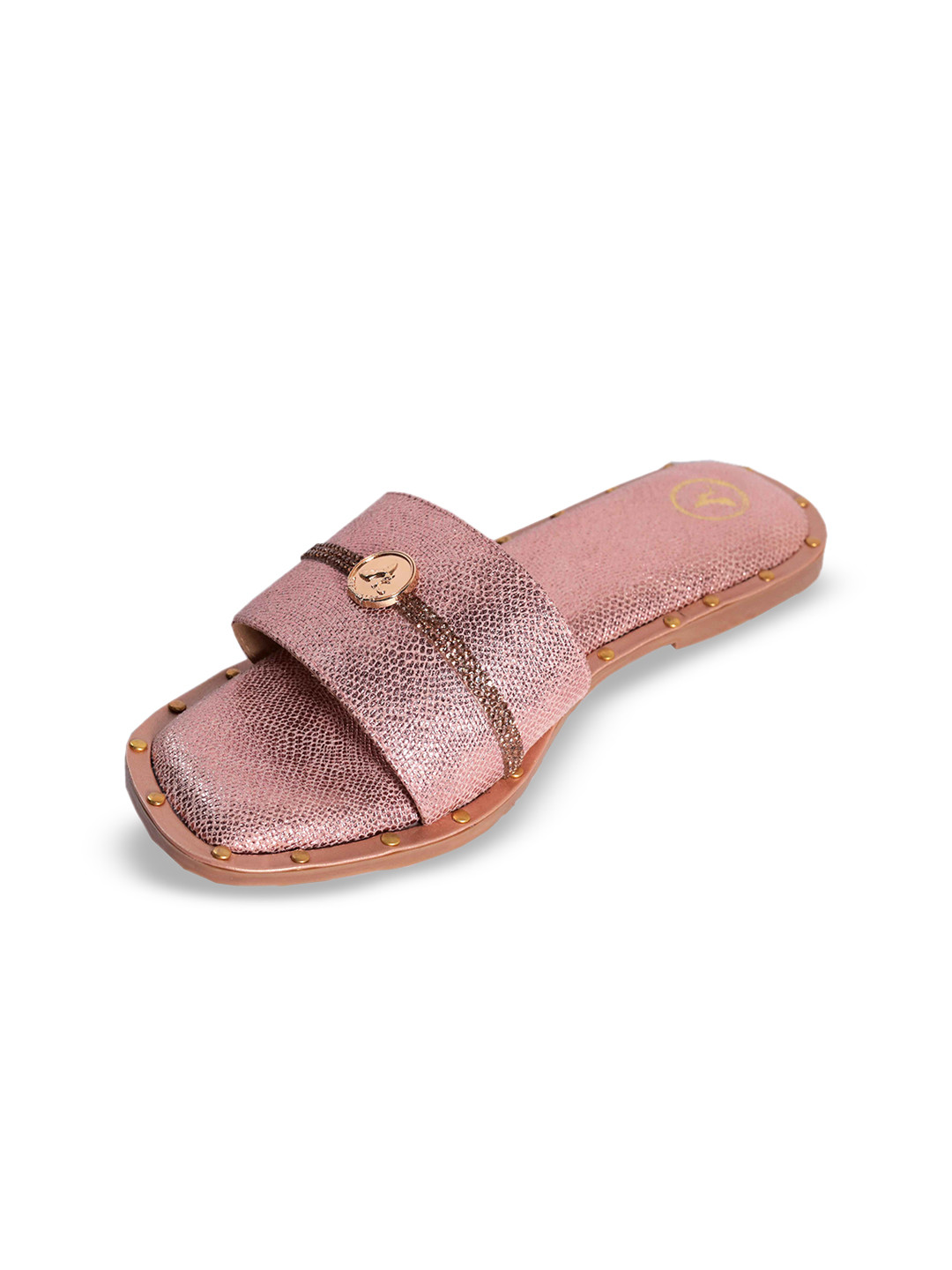 Sana K Luxurious Footwear Women Leather Open Toe Mules Flats