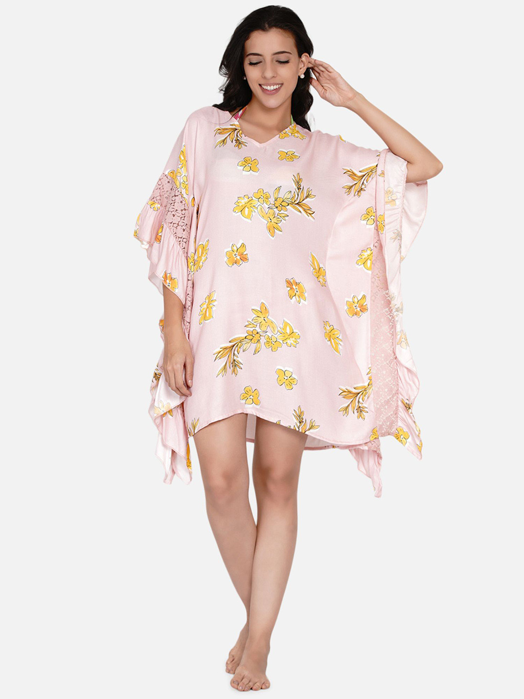 The Kaftan Company V-Neck Resort Cover-Up Top