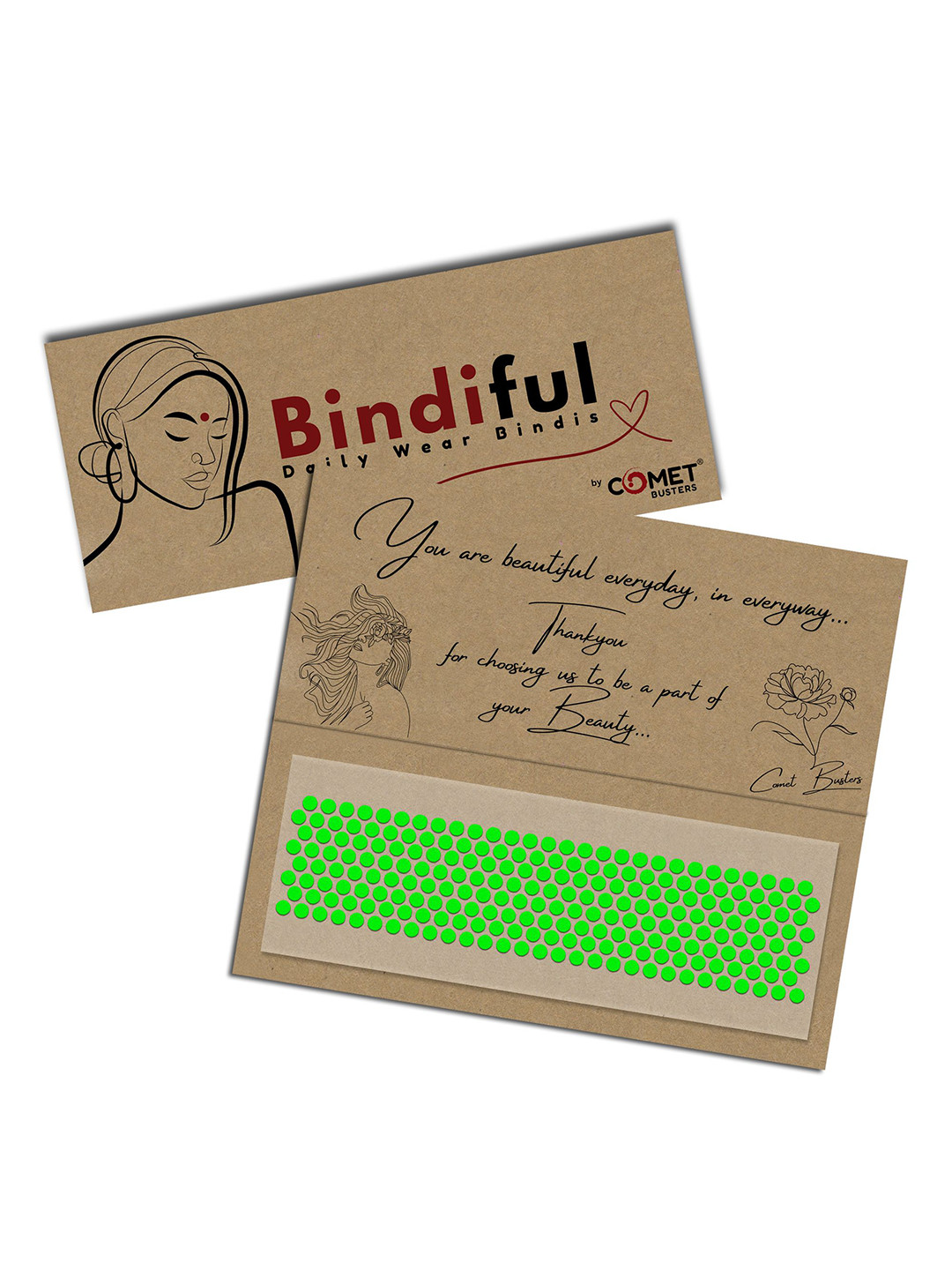 Comet Busters Bindiful Traditional Round Velvet Bindi