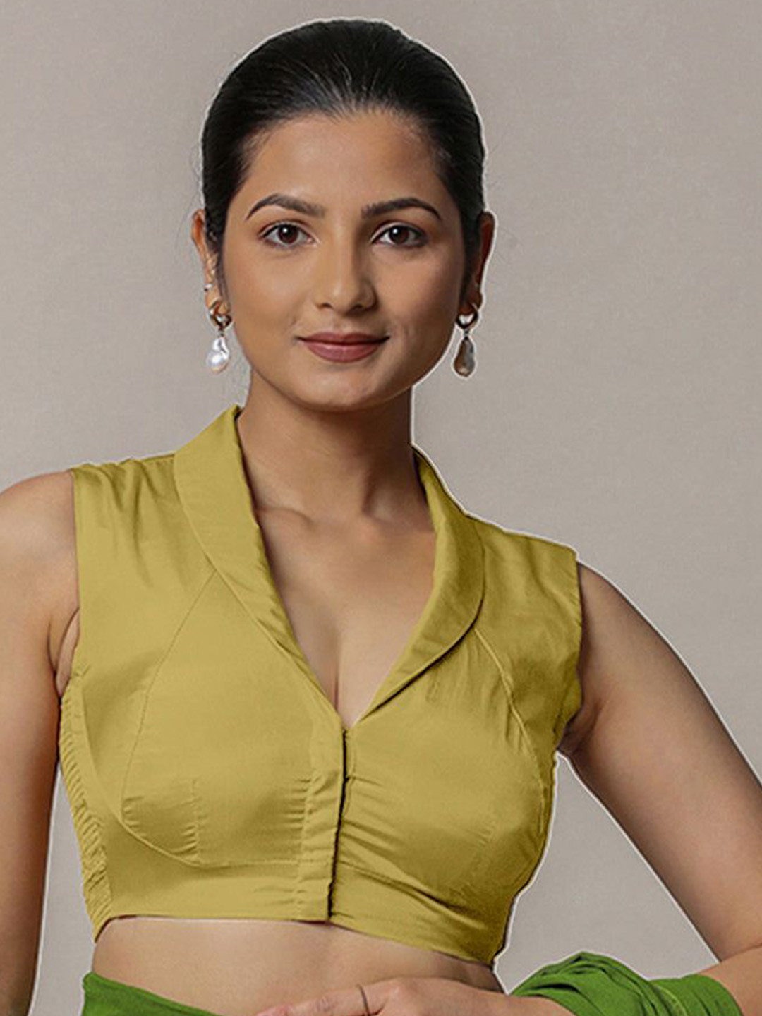 Binks Shawl-Neck Saree Blouse