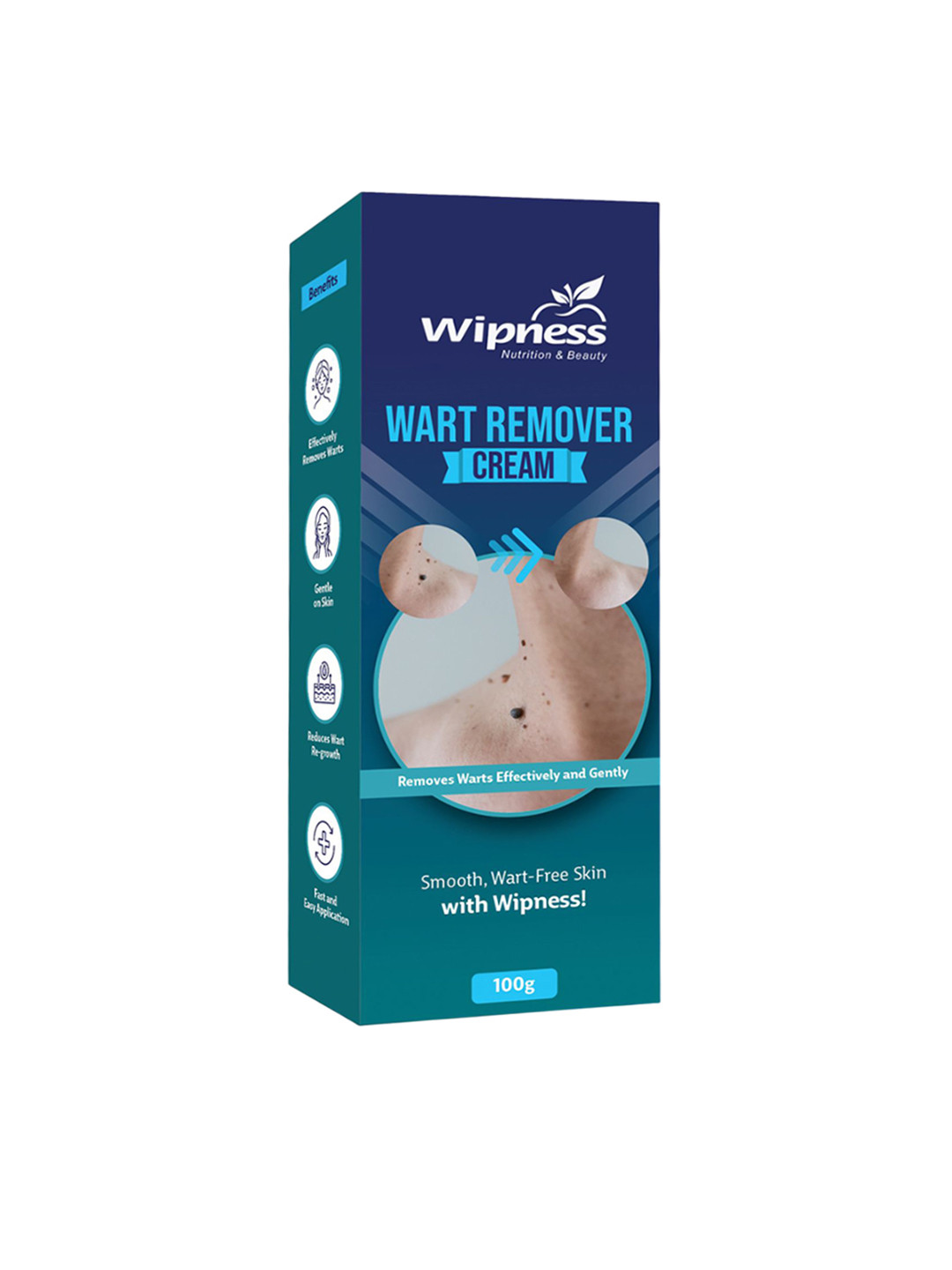 Wipness 100% Natural Wart Remover Cream - 100 g