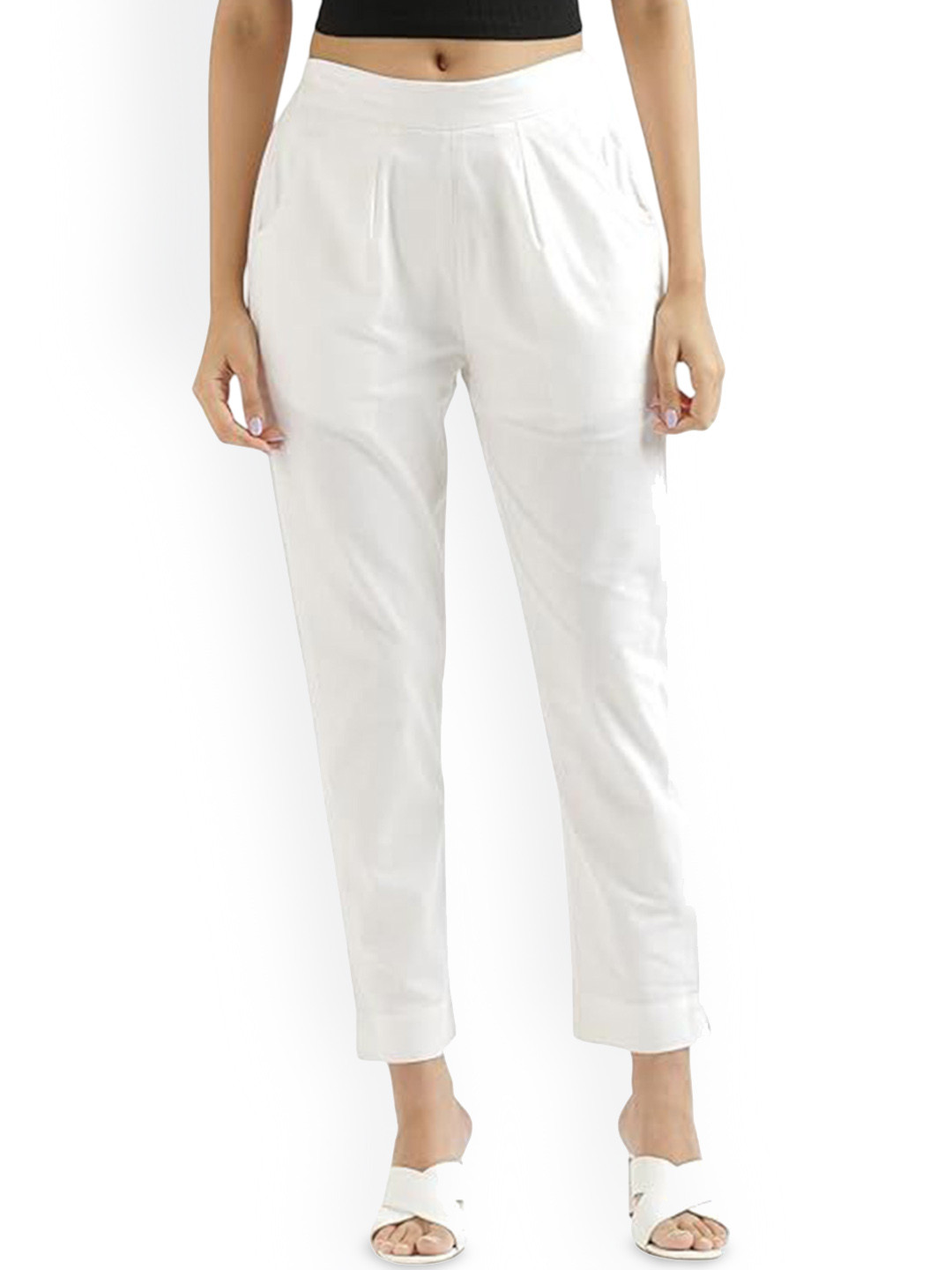 DIGITAL SHOPEE Women Regular Pleated Trousers
