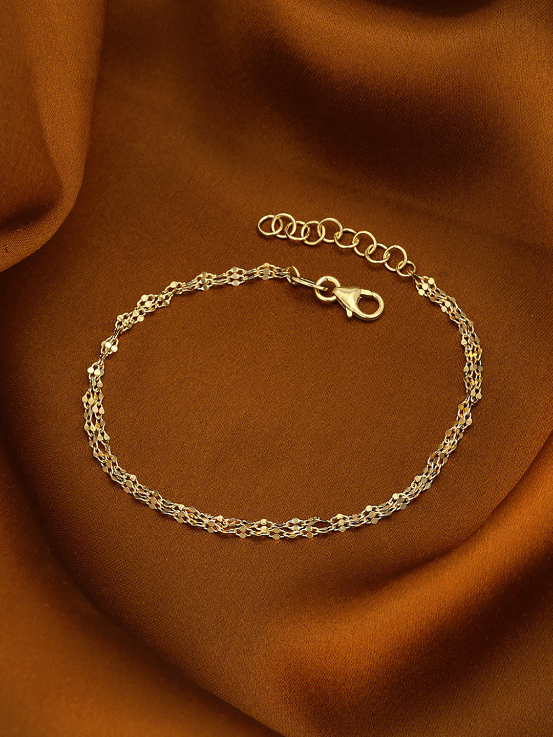 DressBerry 18kt Gold Plated Double Chain Wraparound Bracelet