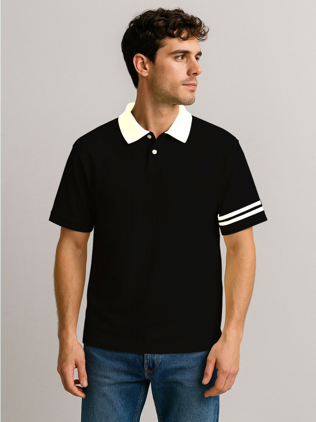 culish Men Polo Collar Pockets T-shirt